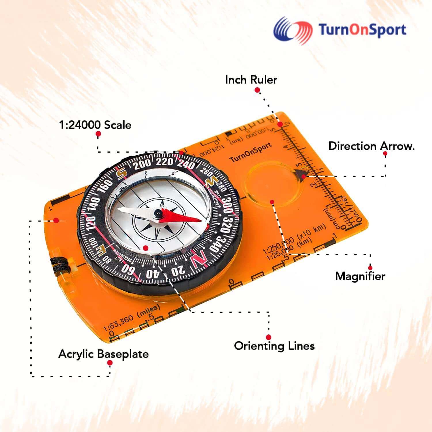 Image Showing Orienteering Compass Hiking Backpacking Compass - Product Type Magnetic Navigational Compasses - Buy Now $14.47 - Adventure Gear from Global Trekker