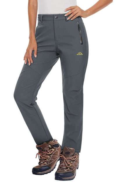 Image Showing Women's Fleece Lined Waterproof Insulated Softshell Pants - Product Type Pants - Buy Now $65.22 - Adventure Gear from Global Trekker