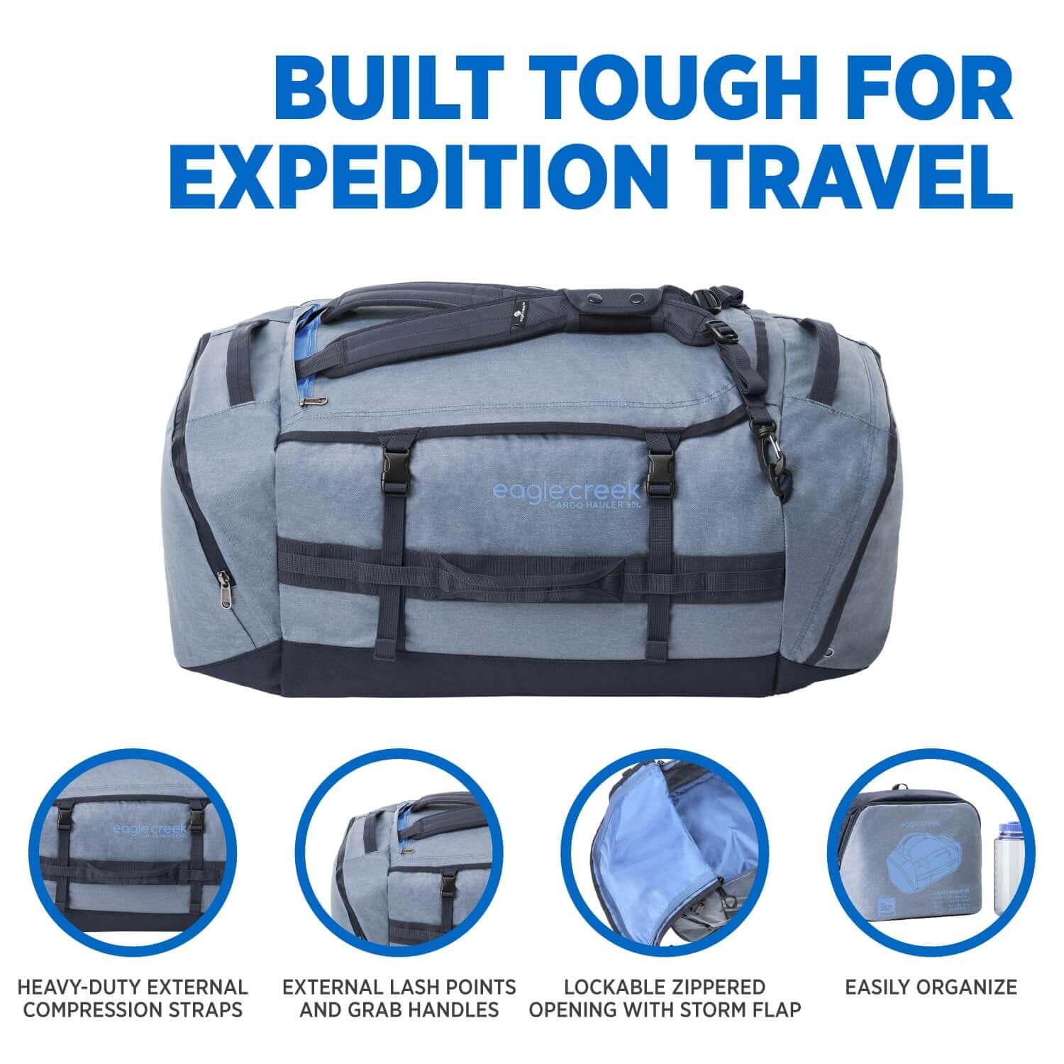 Image Showing Eagle Creek Cargo Hauler Folding Duffle Bag for Travel - Product Type Duffel Bag - Buy Now $215.98 - Adventure Gear from Global Trekker