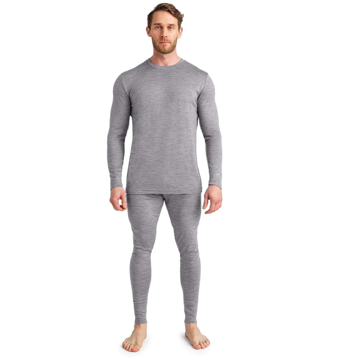 Image Showing Merino.tech Merino Wool Base Layer Mens Set - Thermal Underwear - Product Type Men's Base Layer Set - Buy Now $123.24 - Adventure Gear from Global Trekker