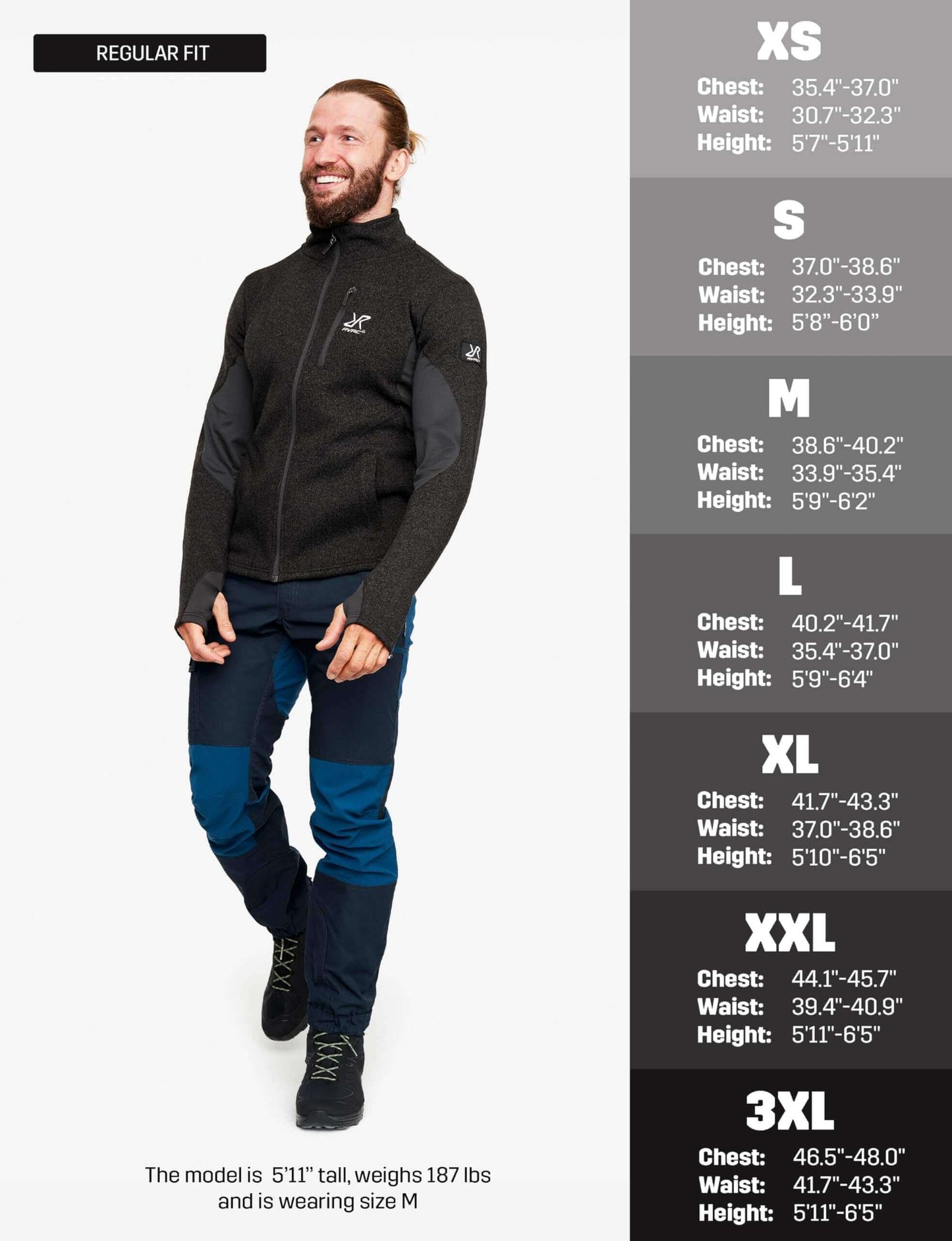 Image Showing RevolutionRace Men's Fusion Fleece, Fleece Jacket Perfect for Hiking - Product Type Jacket - Buy Now $114.55 - Adventure Gear from Global Trekker