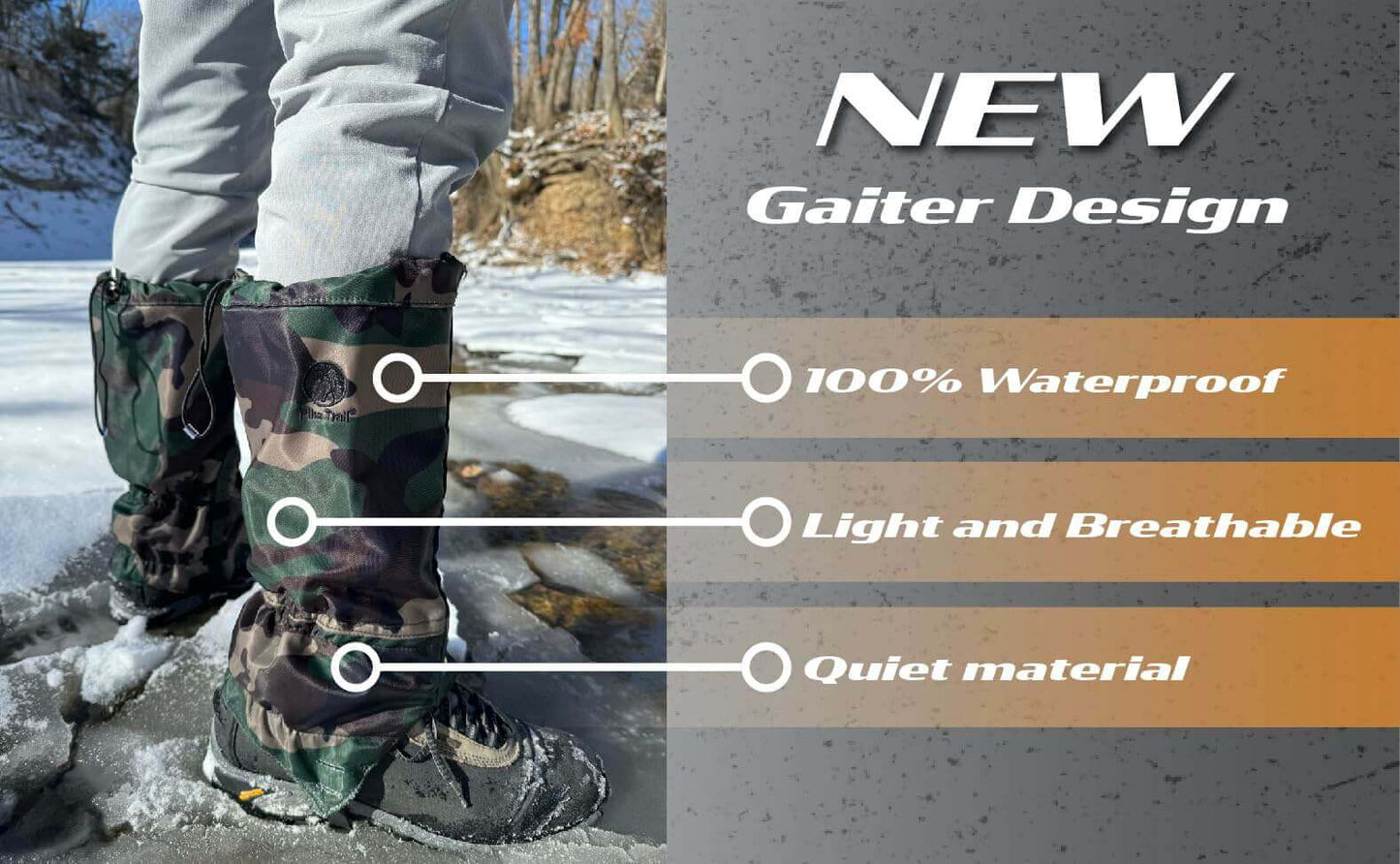 Image Showing Pike Trail Waterproof Adjustable Leg Gaiters: for Hiking in Mud, Sand, and Snow - Product Type Gaiters - Buy Now $66.98 - Adventure Gear from Global Trekker