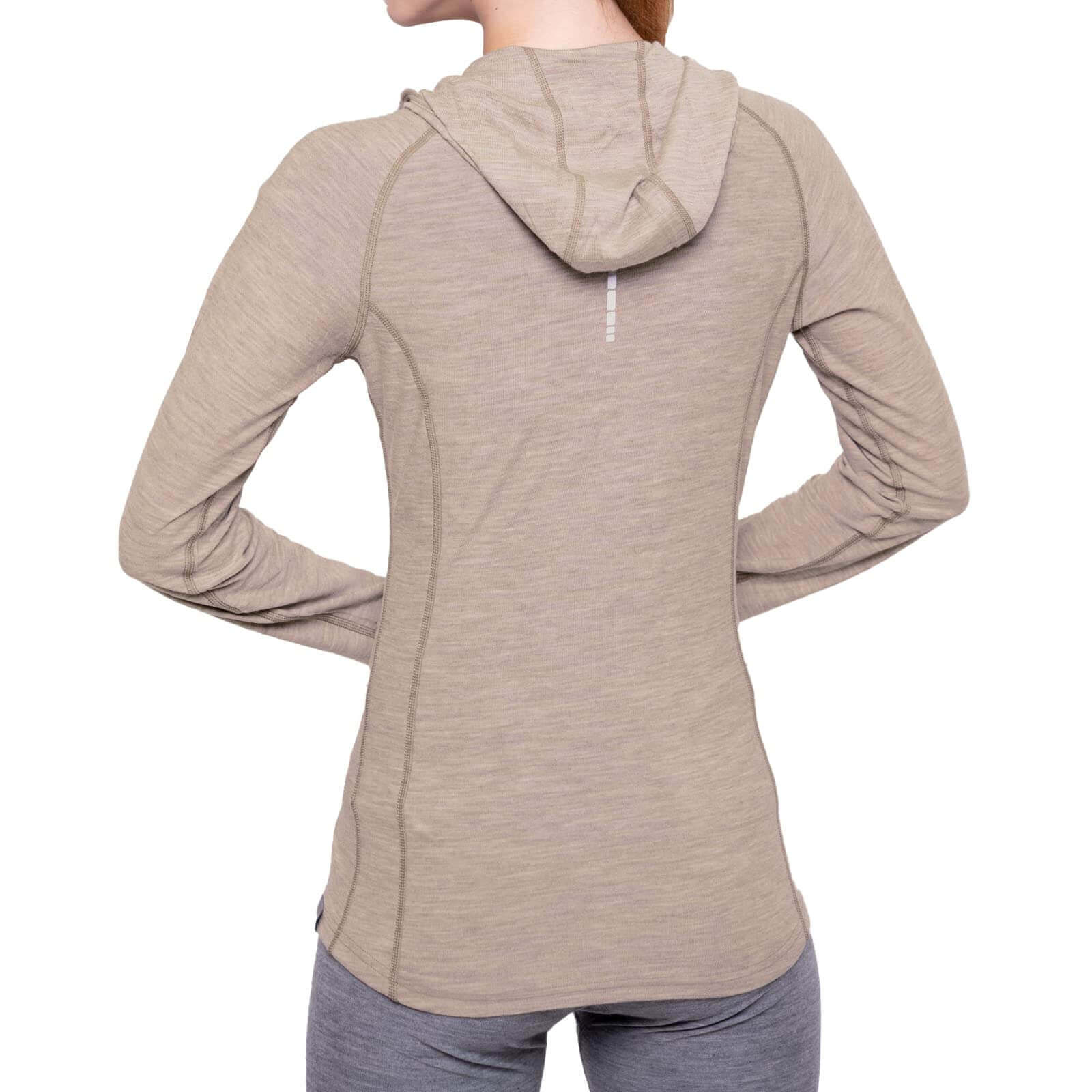 Image Showing MERIWOOL Women’s Base Layer Hoodie Lightweight Merino Wool Long Sleeve Thermal - Product Type Women's Base Layer Hoodie - Buy Now $92.80 - Adventure Gear from Global Trekker