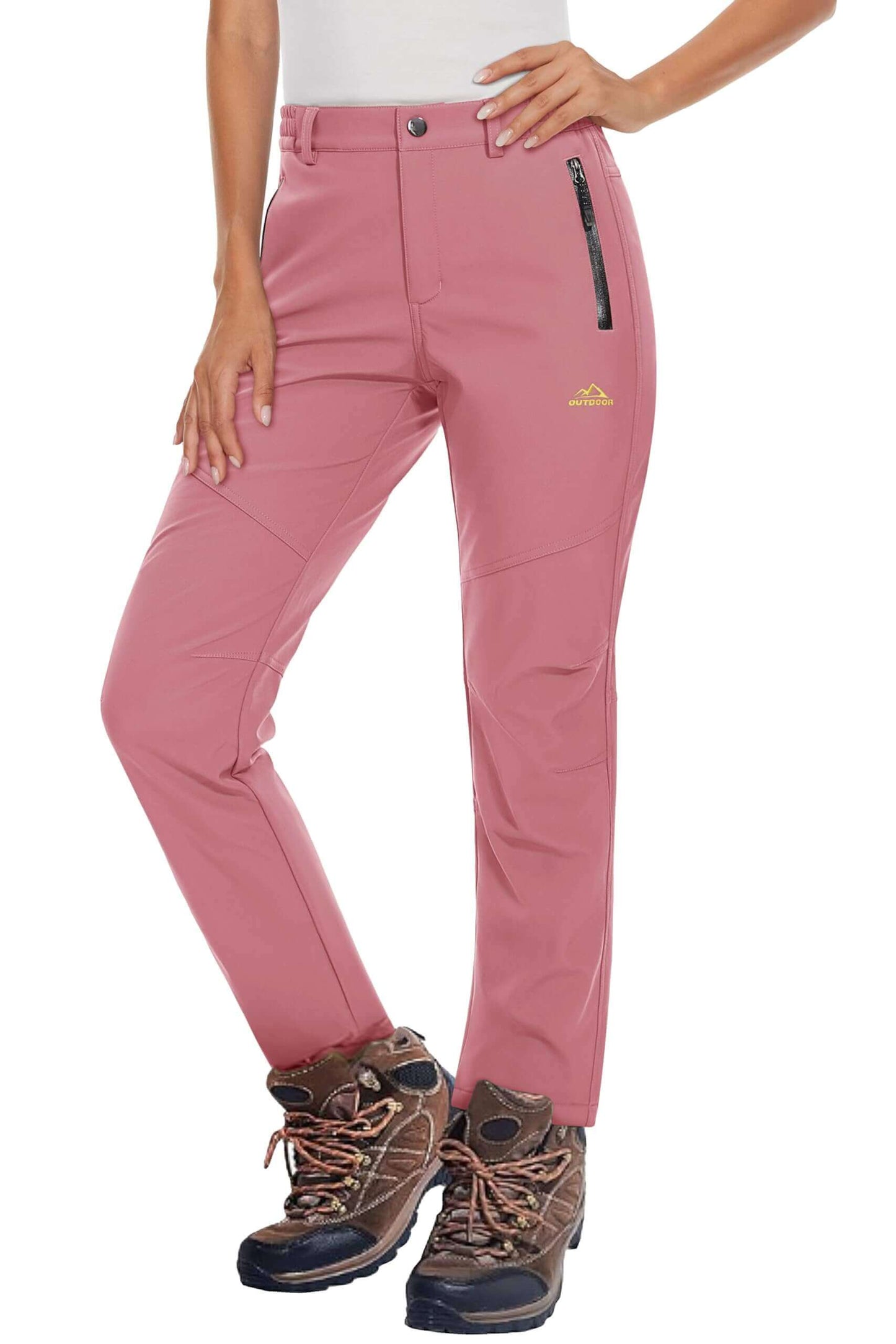 Image Showing Women's Fleece Lined Waterproof Insulated Softshell Pants - Product Type Pants - Buy Now $65.22 - Adventure Gear from Global Trekker