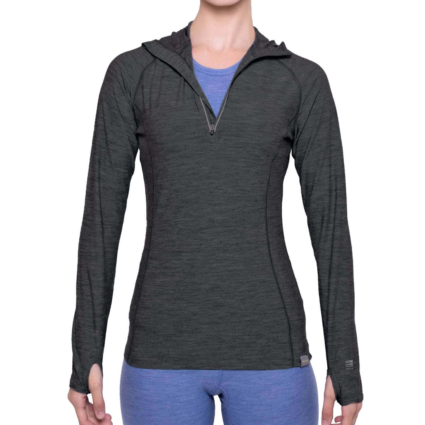 Image Showing MERIWOOL Women’s Base Layer Hoodie Lightweight Merino Wool Long Sleeve Thermal - Product Type Women's Base Layer Hoodie - Buy Now $92.80 - Adventure Gear from Global Trekker