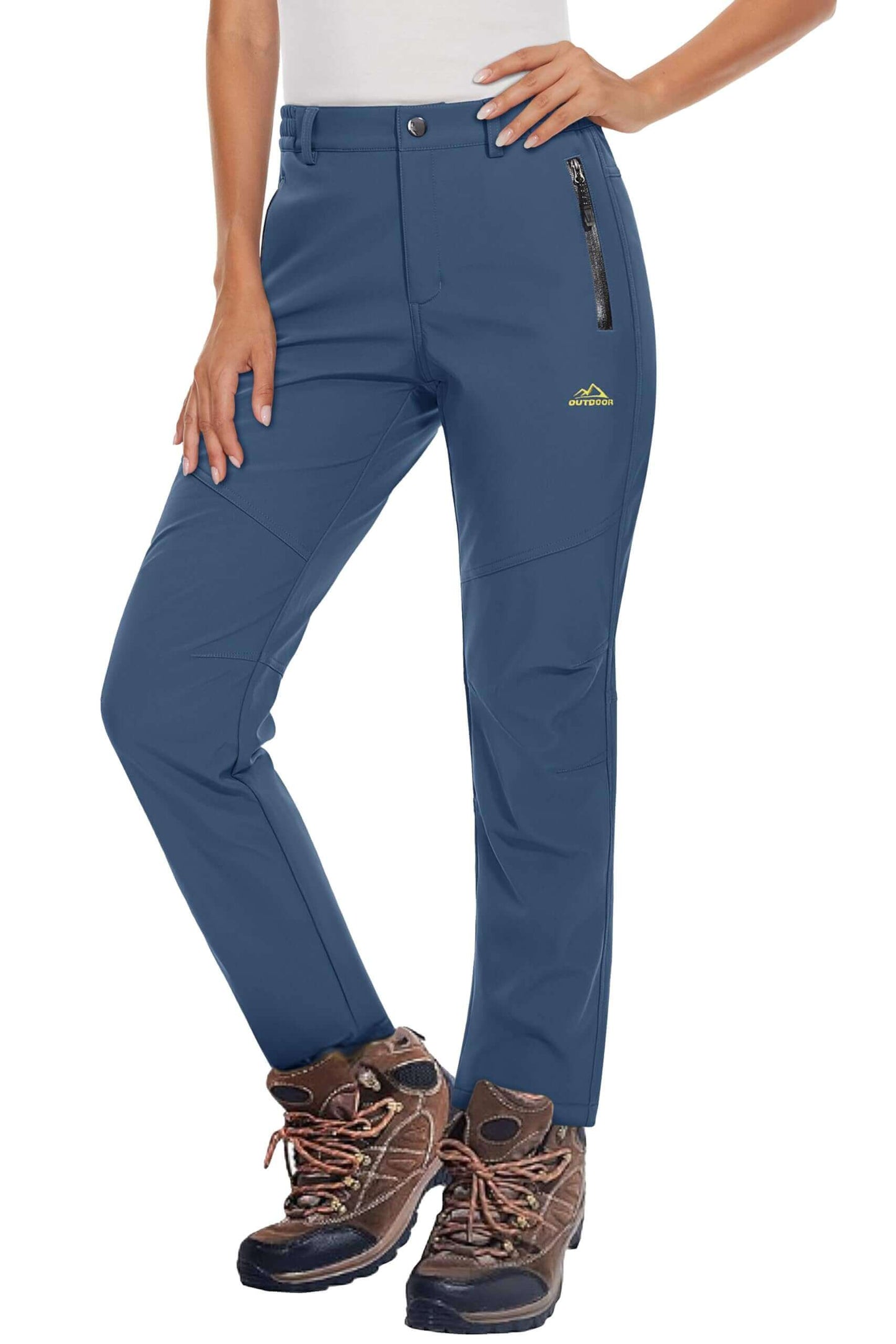 Image Showing Women's Fleece Lined Waterproof Insulated Softshell Pants - Product Type Pants - Buy Now $66.67 - Adventure Gear from Global Trekker