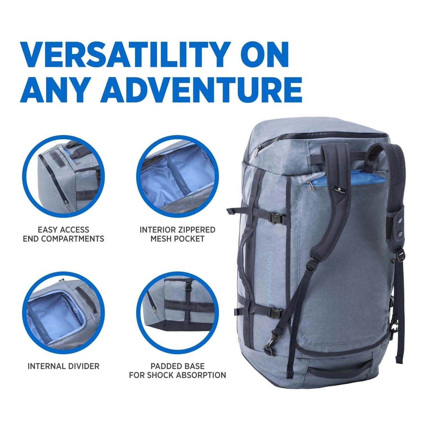 Image Showing Eagle Creek Cargo Hauler Folding Duffle Bag for Travel - Product Type Duffel Bag - Buy Now $215.98 - Adventure Gear from Global Trekker