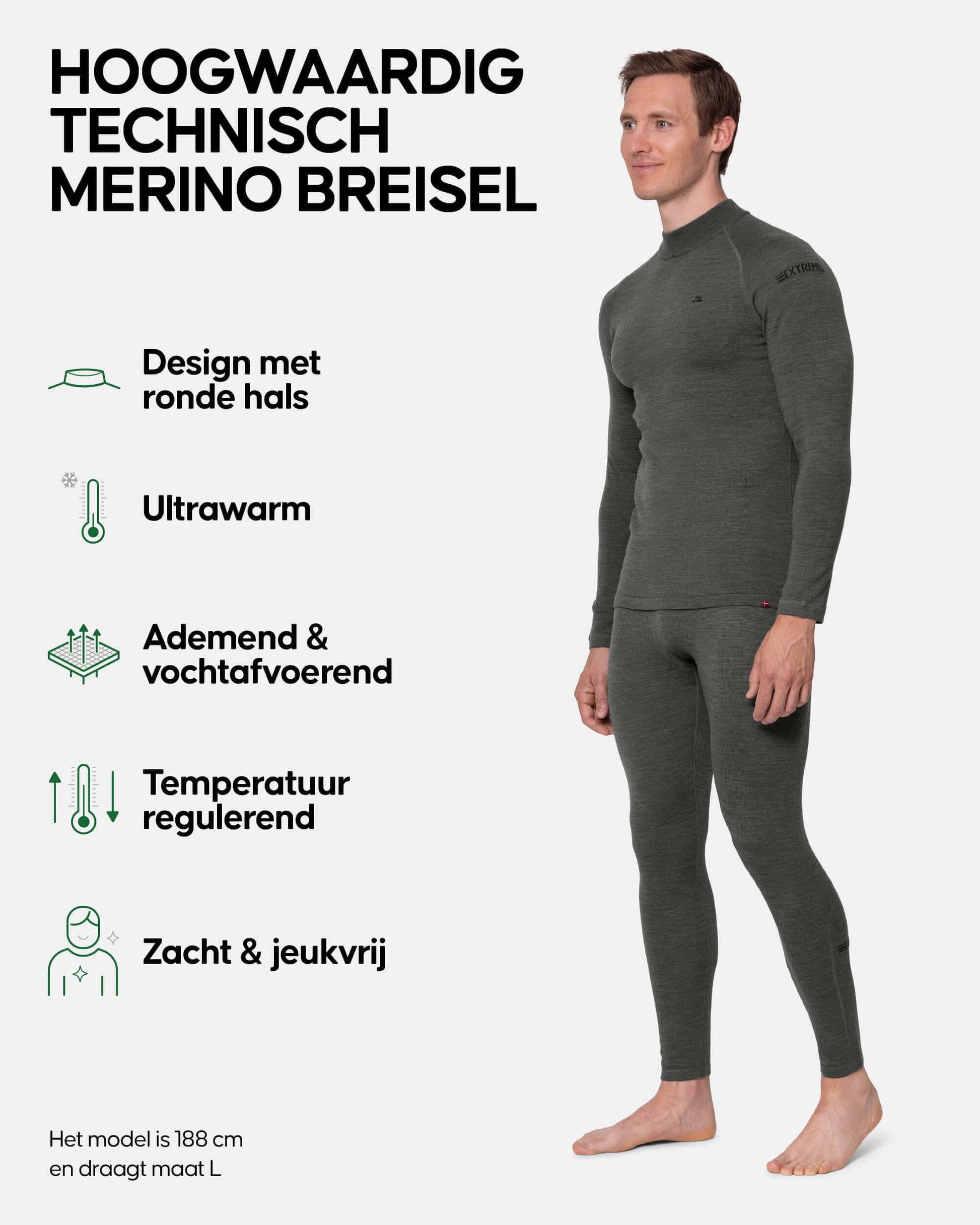 Image Showing DANISH ENDURANCE Men's Merino Thermal Underwear Set for Extreme Cold - Product Type Men's Base Layer Set - Buy Now $202.93 - Adventure Gear from Global Trekker