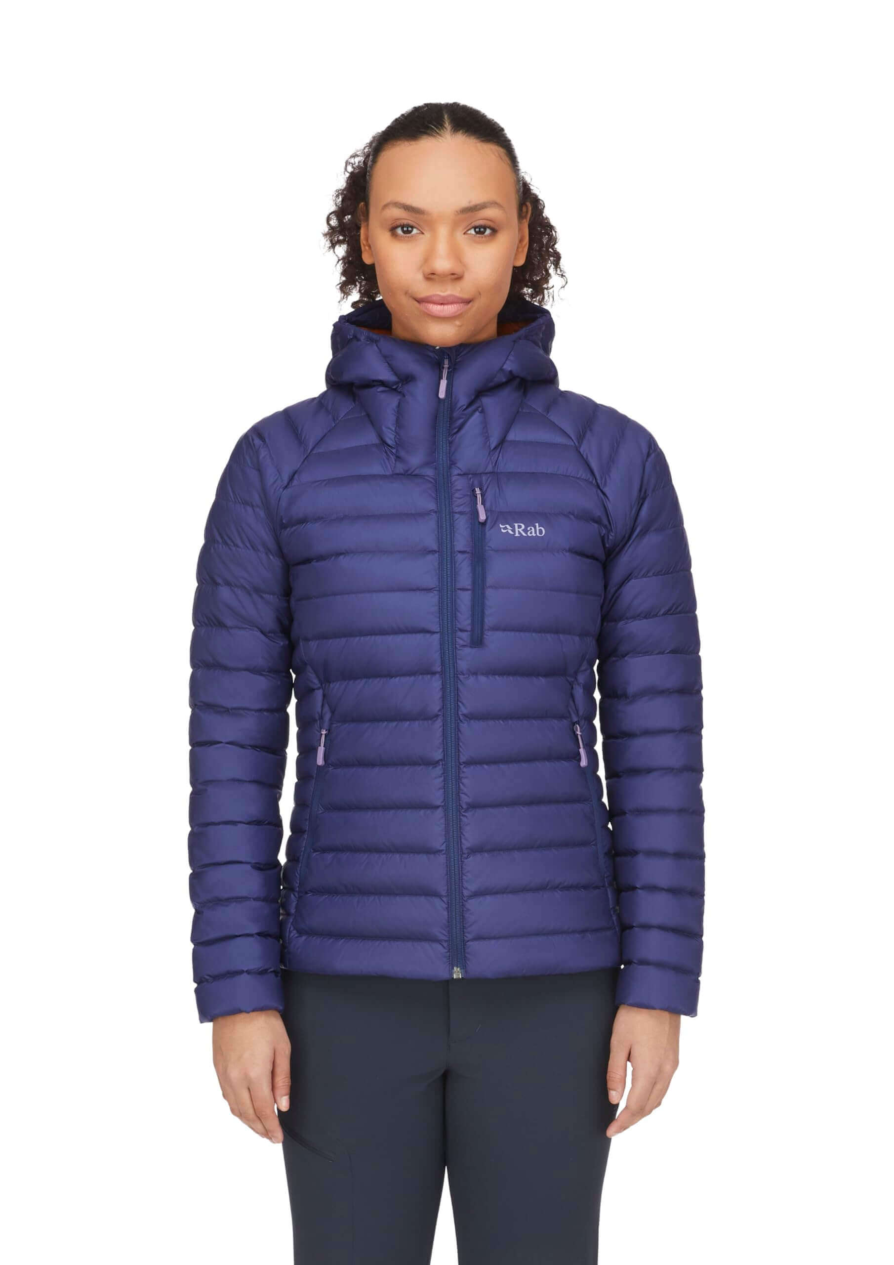 Image Showing Rab Women's Microlight Alpine 700-Fill Down Hooded Puffer Jacket for Hiking & Skiing - Product Type Puffer Jacket - Buy Now $427.75 - Adventure Gear from Global Trekker