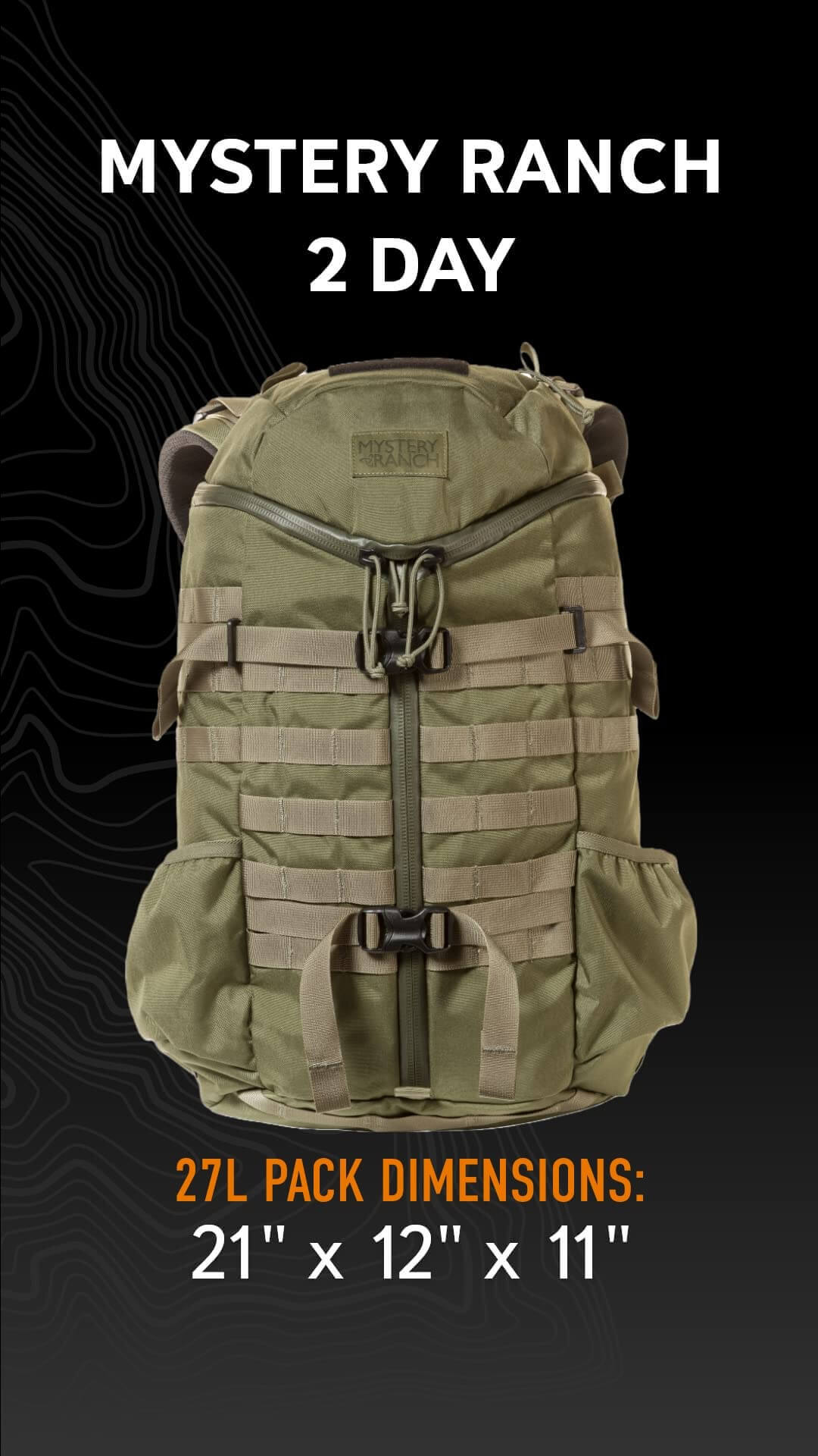 Image Showing Mystery Ranch 2 Day Backpack - Tactical Daypack - Product Type backpack - Buy Now $332.05 - Adventure Gear from Global Trekker