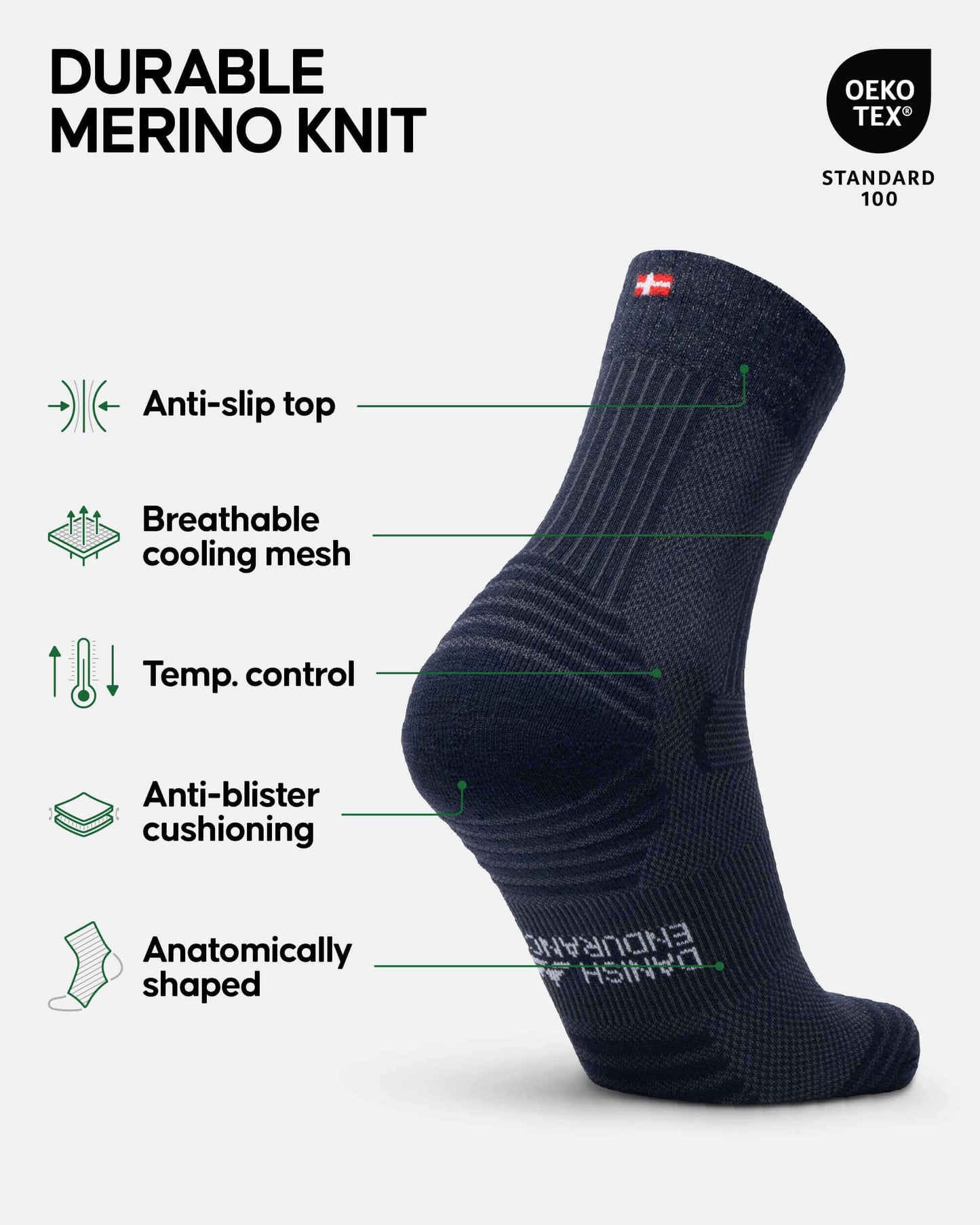 Image Showing DANISH ENDURANCE Hiking Socks, Lightweight, Merino Wool Socks for Men & Women - Product Type Socks - Buy Now $49.23 - Adventure Gear from Global Trekker