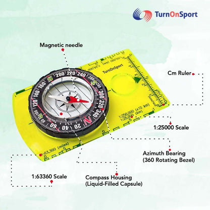 Image Showing Orienteering Compass Hiking Backpacking Compass - Product Type Magnetic Navigational Compasses - Buy Now $14.47 - Adventure Gear from Global Trekker