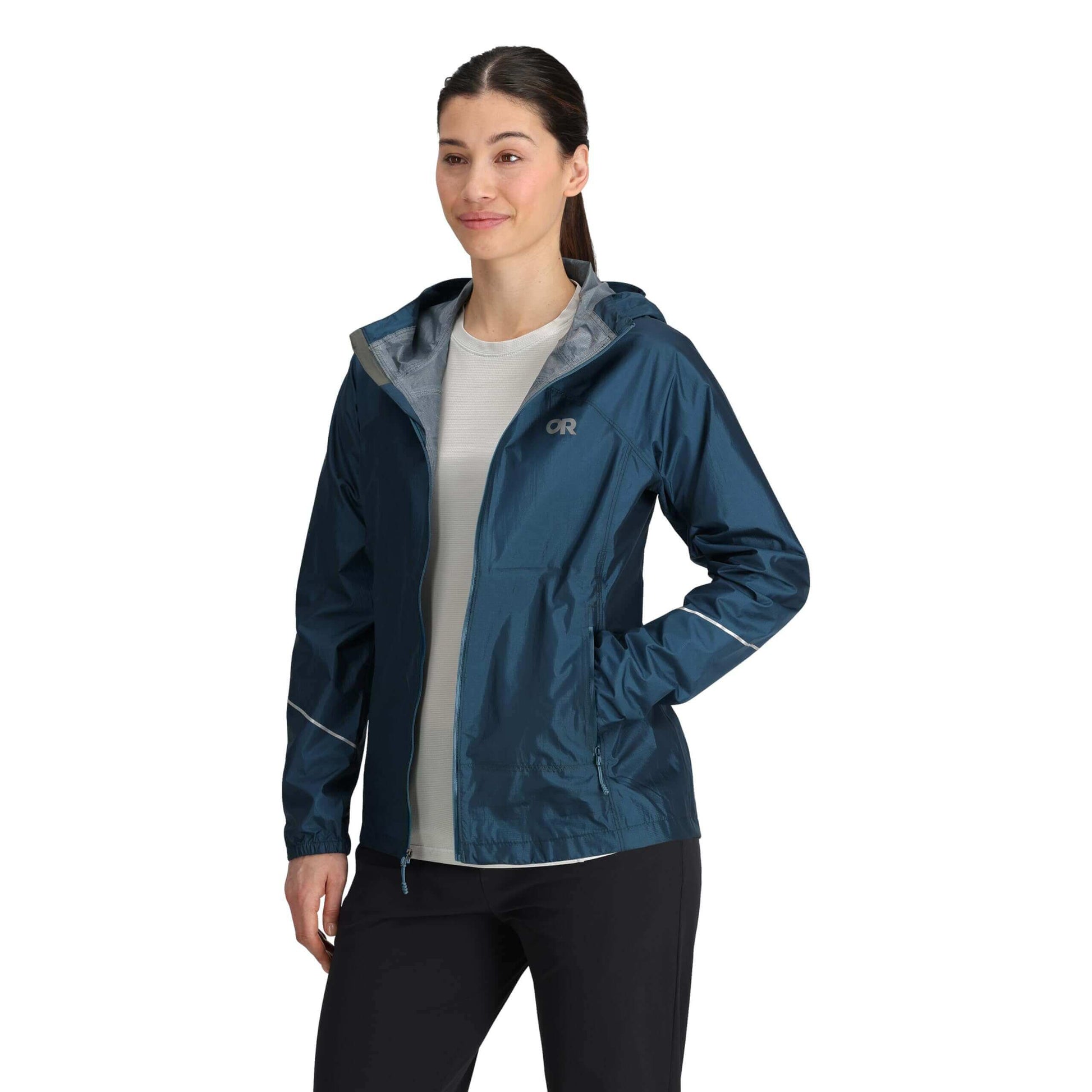 Image Showing Outdoor Research Women's Helium Rain Jacket - Product Type Jacket - Buy Now $260.93 - Adventure Gear from Global Trekker