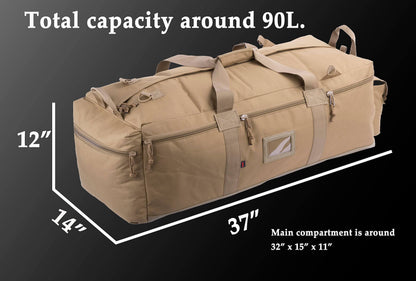 Image Showing Large Military Duffle Bag Tactical Gear Load Out Bag Deployment Cargo Bag - Product Type Duffel Bag - Buy Now $91.34 - Adventure Gear from Global Trekker