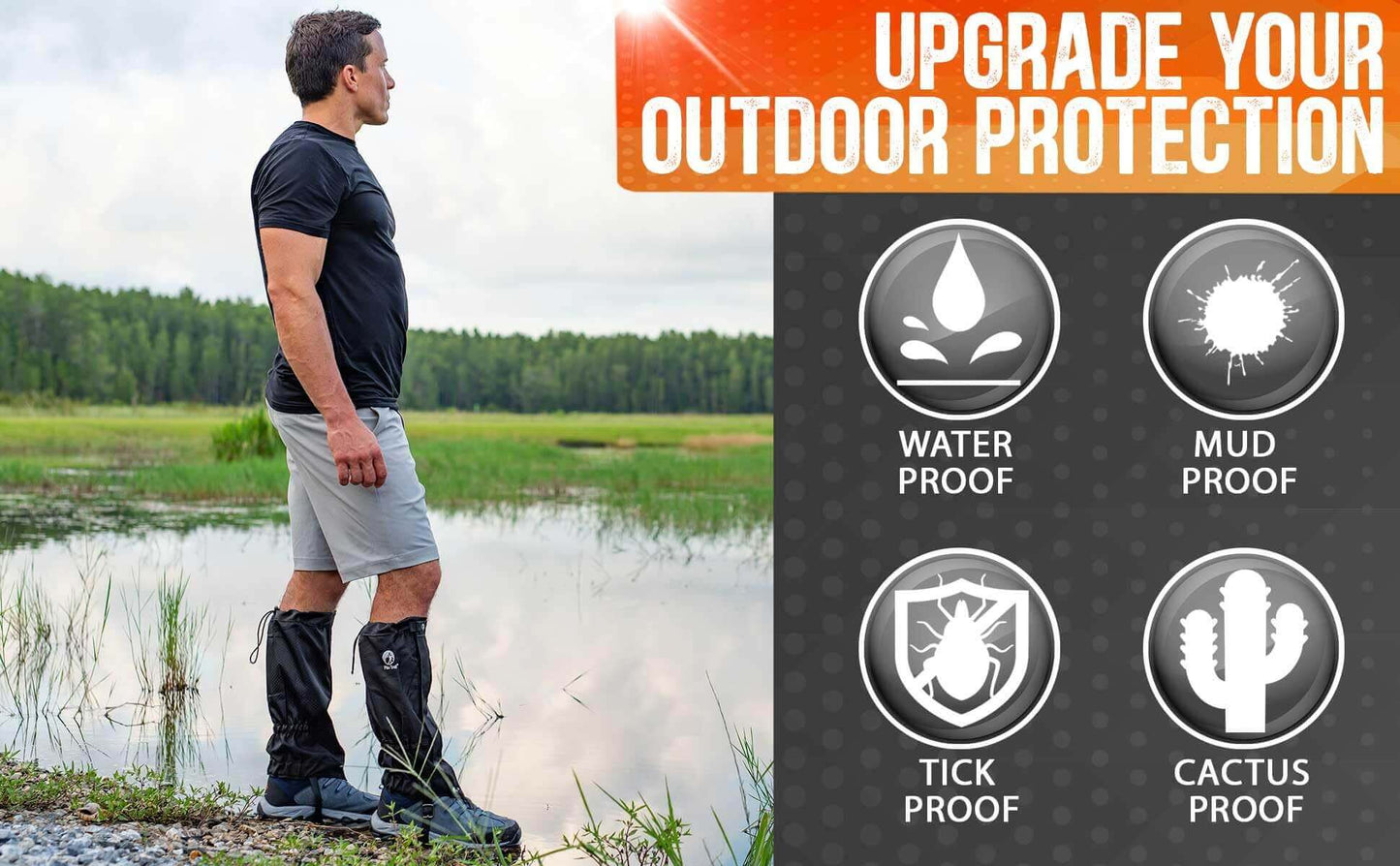 Image Showing Pike Trail Waterproof Adjustable Leg Gaiters: for Hiking in Mud, Sand, and Snow - Product Type Gaiters - Buy Now $66.98 - Adventure Gear from Global Trekker