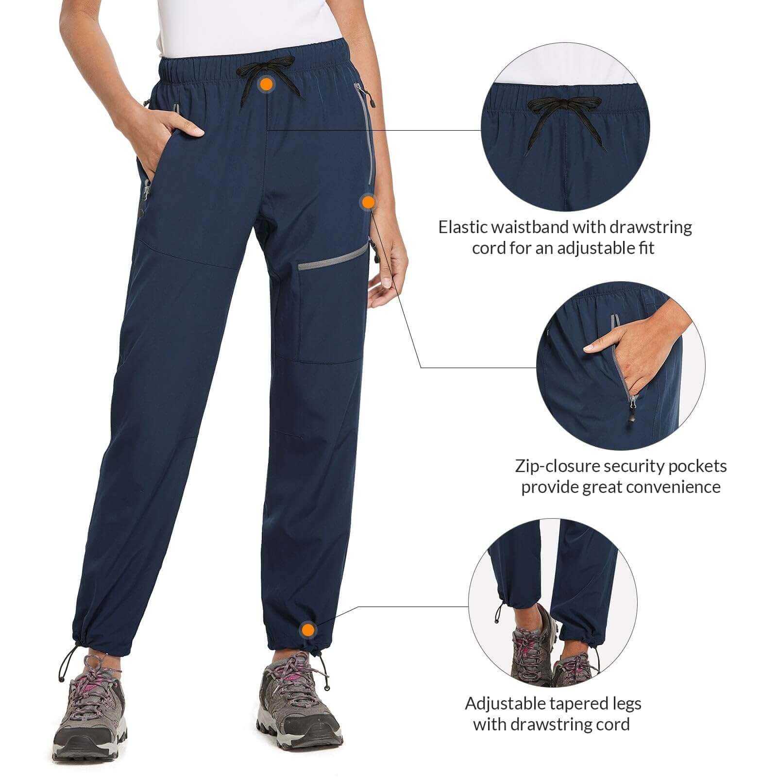 Image Showing BALEAF Women's Hiking Pants Quick Dry Lightweight Water Resistant - Product Type Pants - Buy Now $55.09 - Adventure Gear from Global Trekker