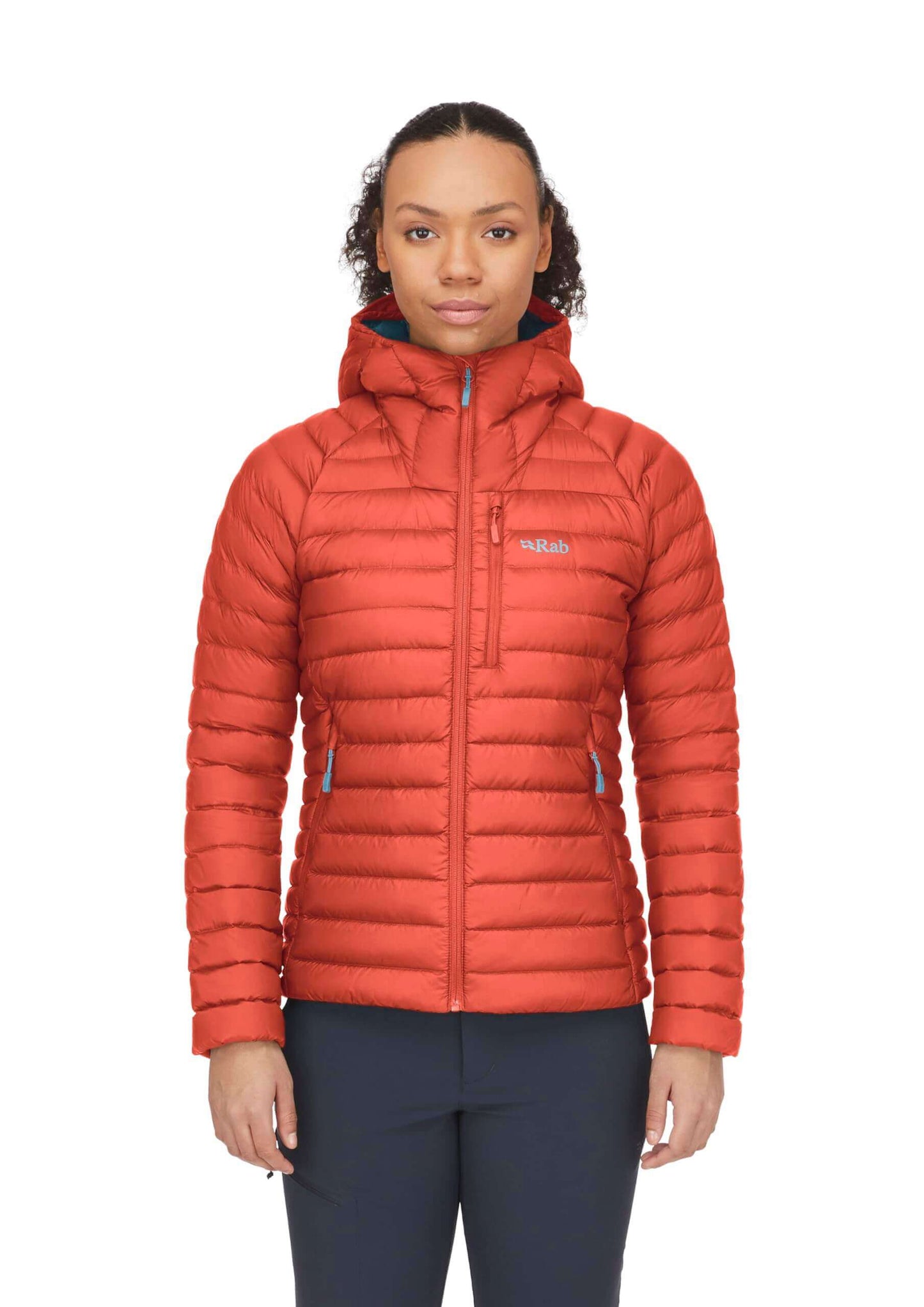 Image Showing Rab Women's Microlight Alpine 700-Fill Down Hooded Puffer Jacket for Hiking & Skiing - Product Type Puffer Jacket - Buy Now $427.75 - Adventure Gear from Global Trekker