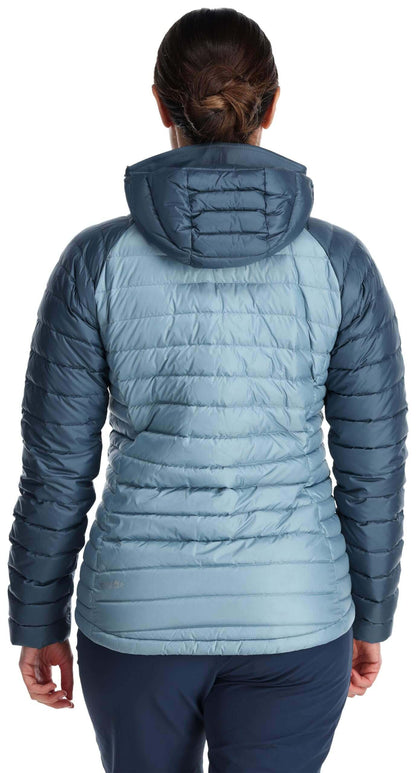 Image Showing Rab Women's Microlight Alpine 700-Fill Down Hooded Puffer Jacket for Hiking & Skiing - Product Type Puffer Jacket - Buy Now $427.75 - Adventure Gear from Global Trekker