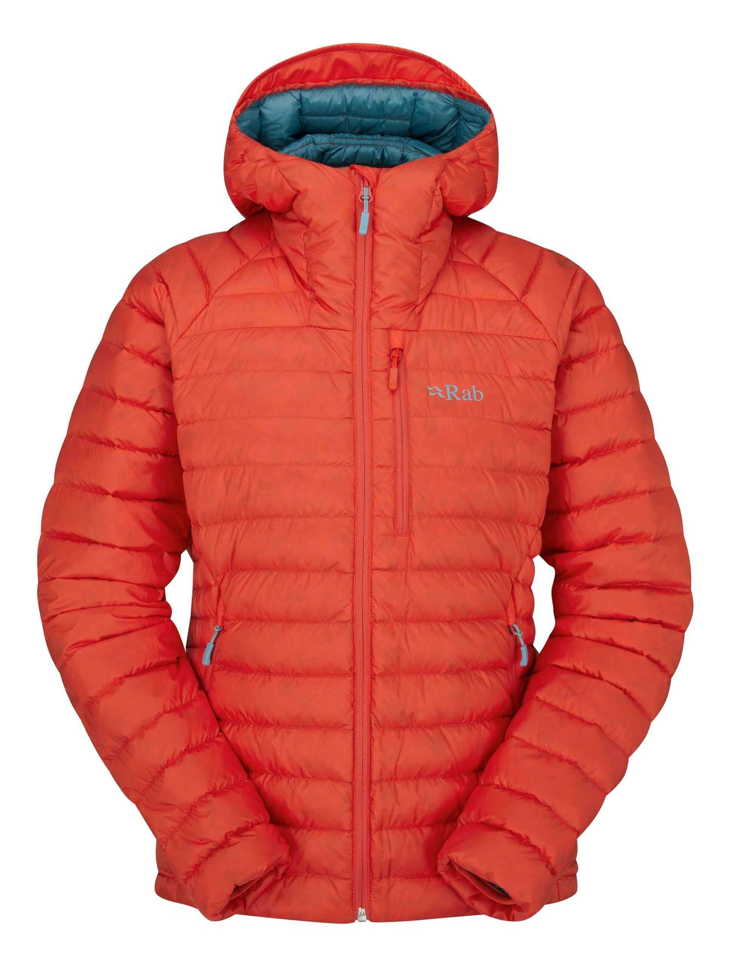 Image Showing Rab Women's Microlight Alpine 700-Fill Down Hooded Puffer Jacket for Hiking & Skiing - Product Type Puffer Jacket - Buy Now $427.75 - Adventure Gear from Global Trekker