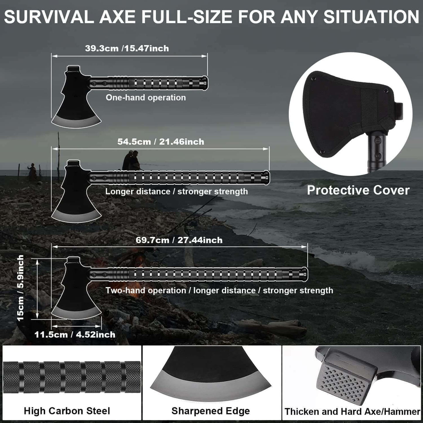 Image Showing Survival Shovel Survival Axe, Camping Folding Shovels Hatchet - Product Type Survival Tools - Buy Now $115.99 - Adventure Gear from Global Trekker