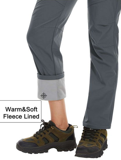 Image Showing Women's Fleece Lined Waterproof Insulated Softshell Pants - Product Type Pants - Buy Now $65.22 - Adventure Gear from Global Trekker