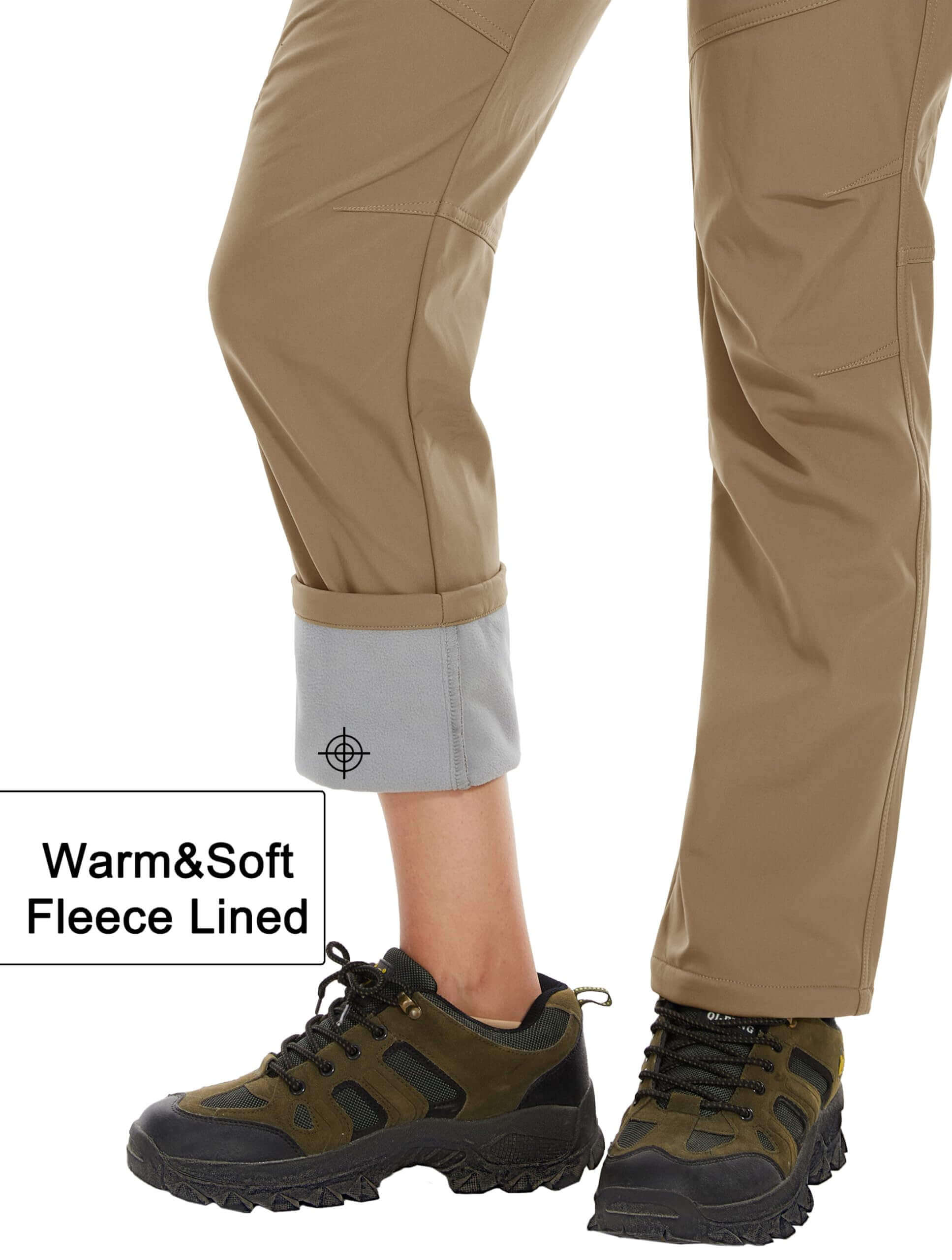 Image Showing Women's Fleece Lined Waterproof Insulated Softshell Pants - Product Type Pants - Buy Now $65.22 - Adventure Gear from Global Trekker