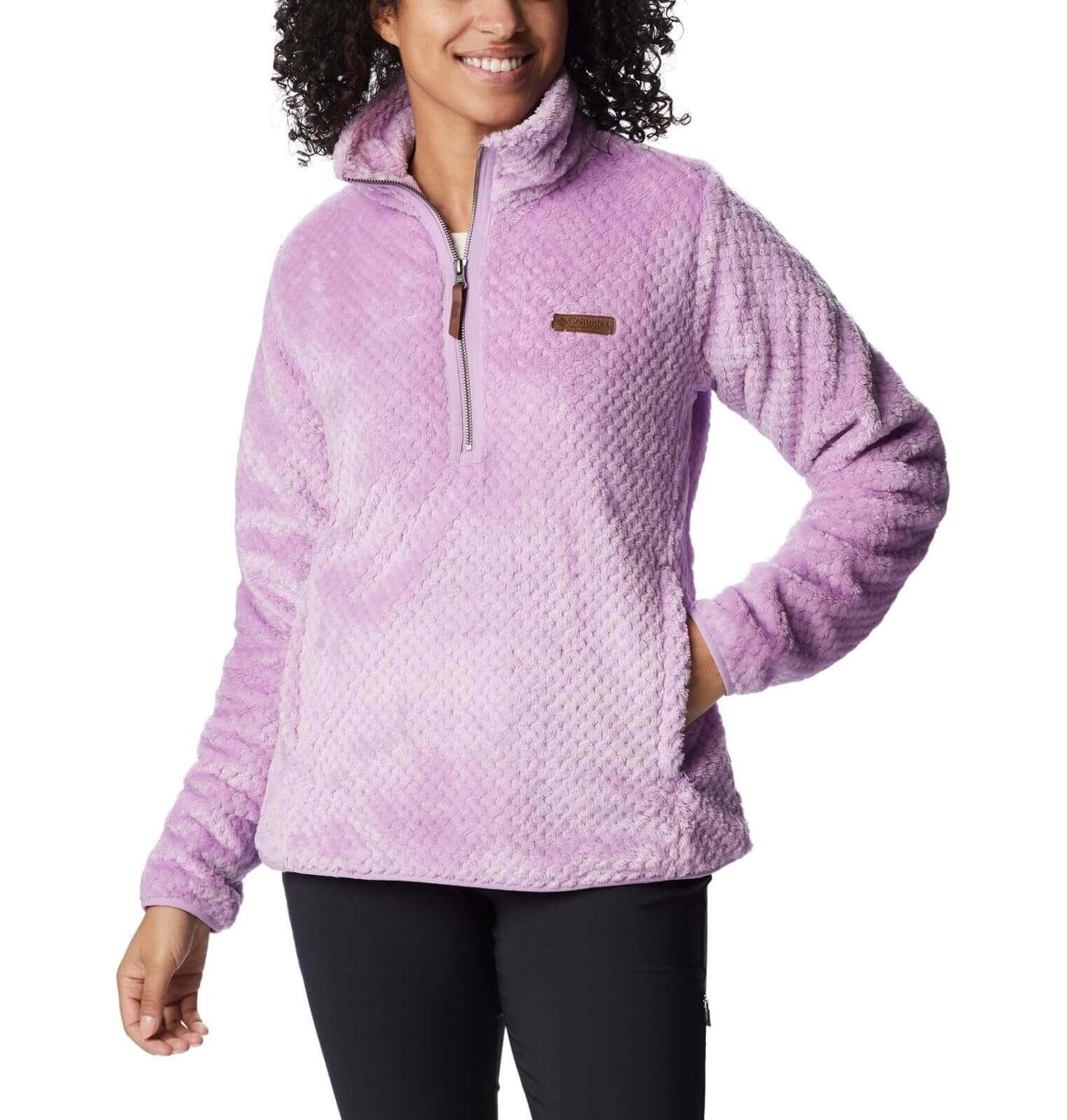 Image Showing Columbia Women's Fire Side Sherpa 1/4 Zip - Product Type Jacket - Buy Now $70.69 - Adventure Gear from Global Trekker