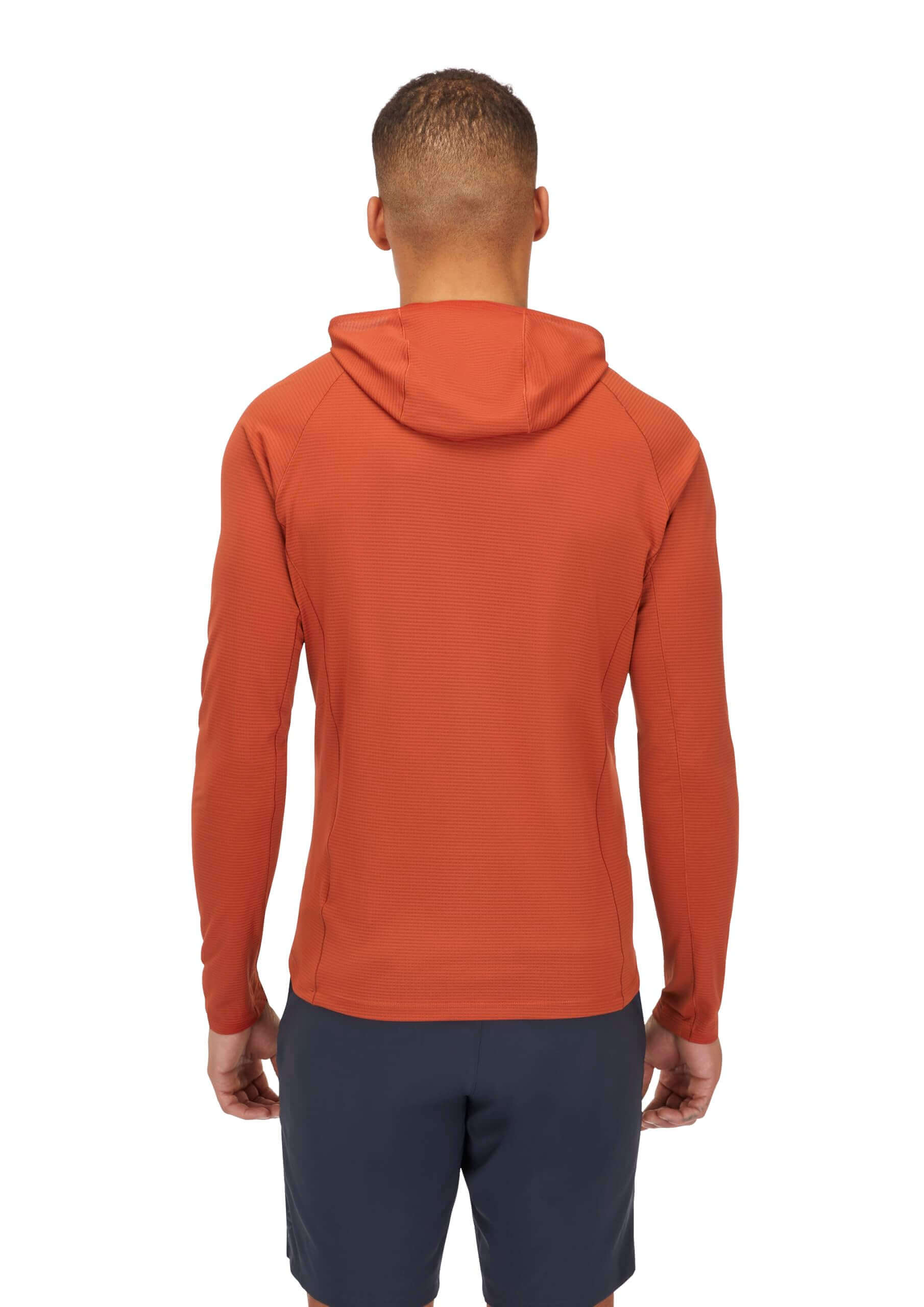 Image Showing Rab Men's Sonic Hoody - Lightweight Breathable Baselayer Shirt for Hiking & Trail Running - Product Type Men's Baselayer Shirt - Buy Now $101.50 - Adventure Gear from Global Trekker