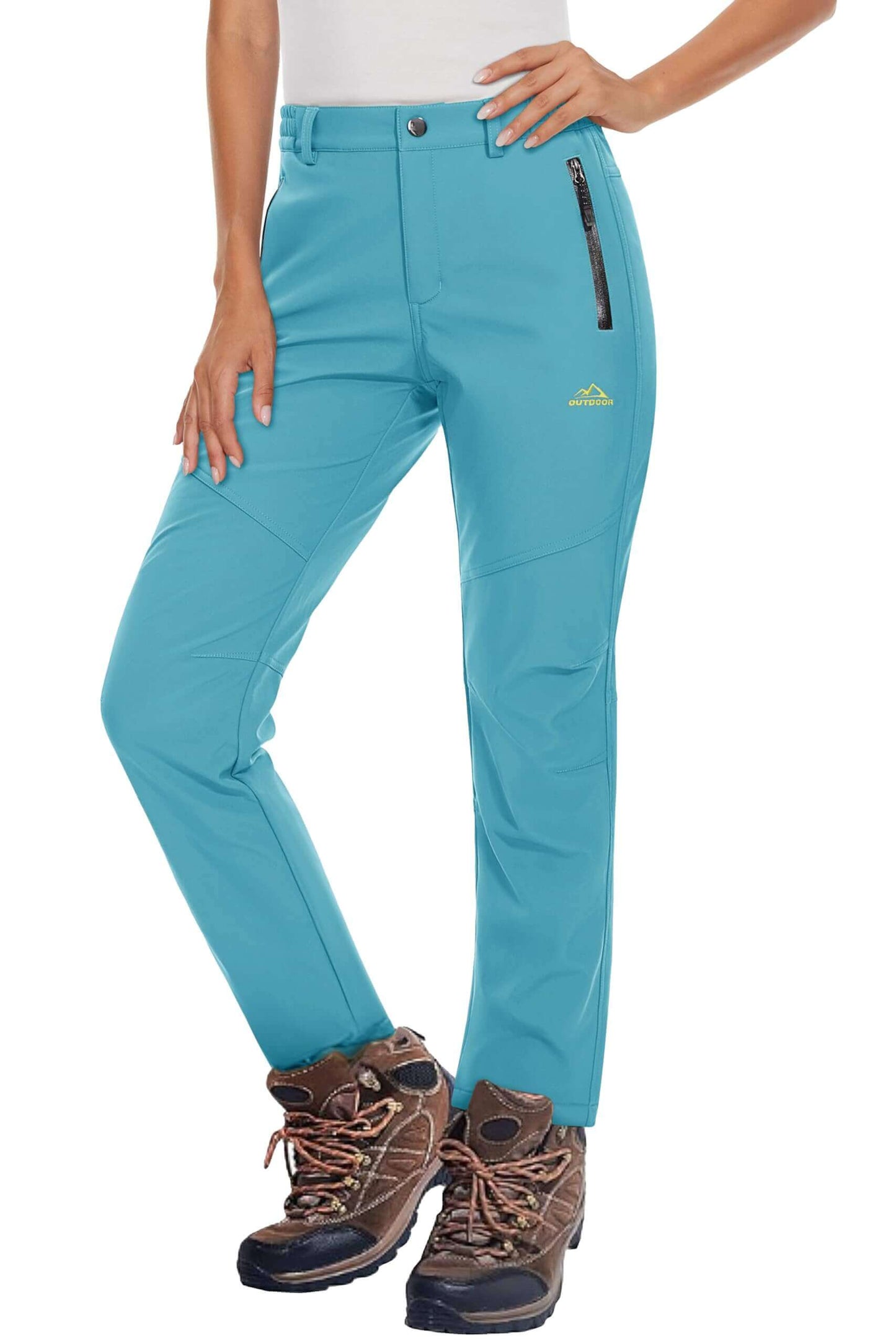 Image Showing Women's Fleece Lined Waterproof Insulated Softshell Pants - Product Type Pants - Buy Now $66.69 - Adventure Gear from Global Trekker