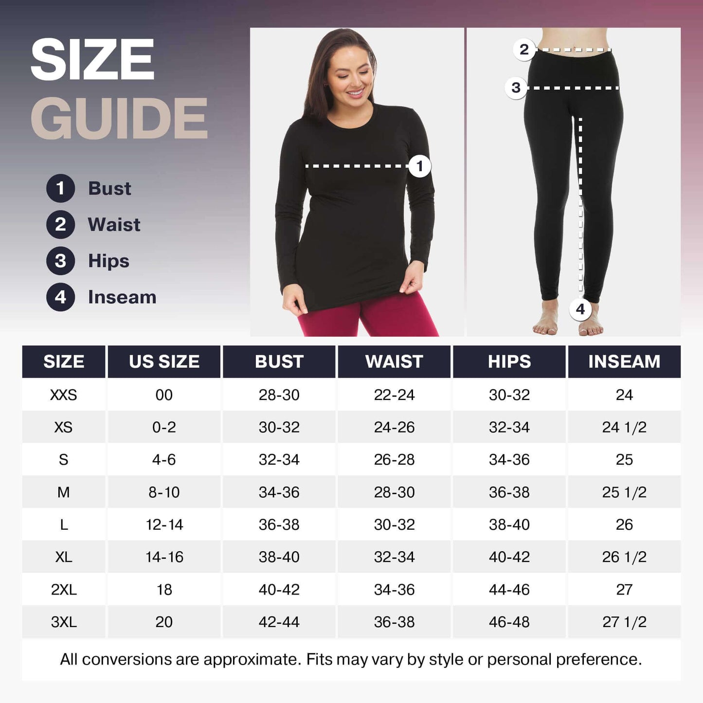 Image Showing Thermajane Long Johns Thermal Underwear for Women Fleece Lined Base Layer - Product Type Women's Base Layer Set - Buy Now $28.99 - Adventure Gear from Global Trekker