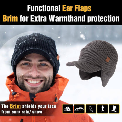 Image Showing TOP-EX Merino Wool Waterproof All Weather Brim Beanie - Product Type Beanie - Buy Now $48.71 - Adventure Gear from Global Trekker