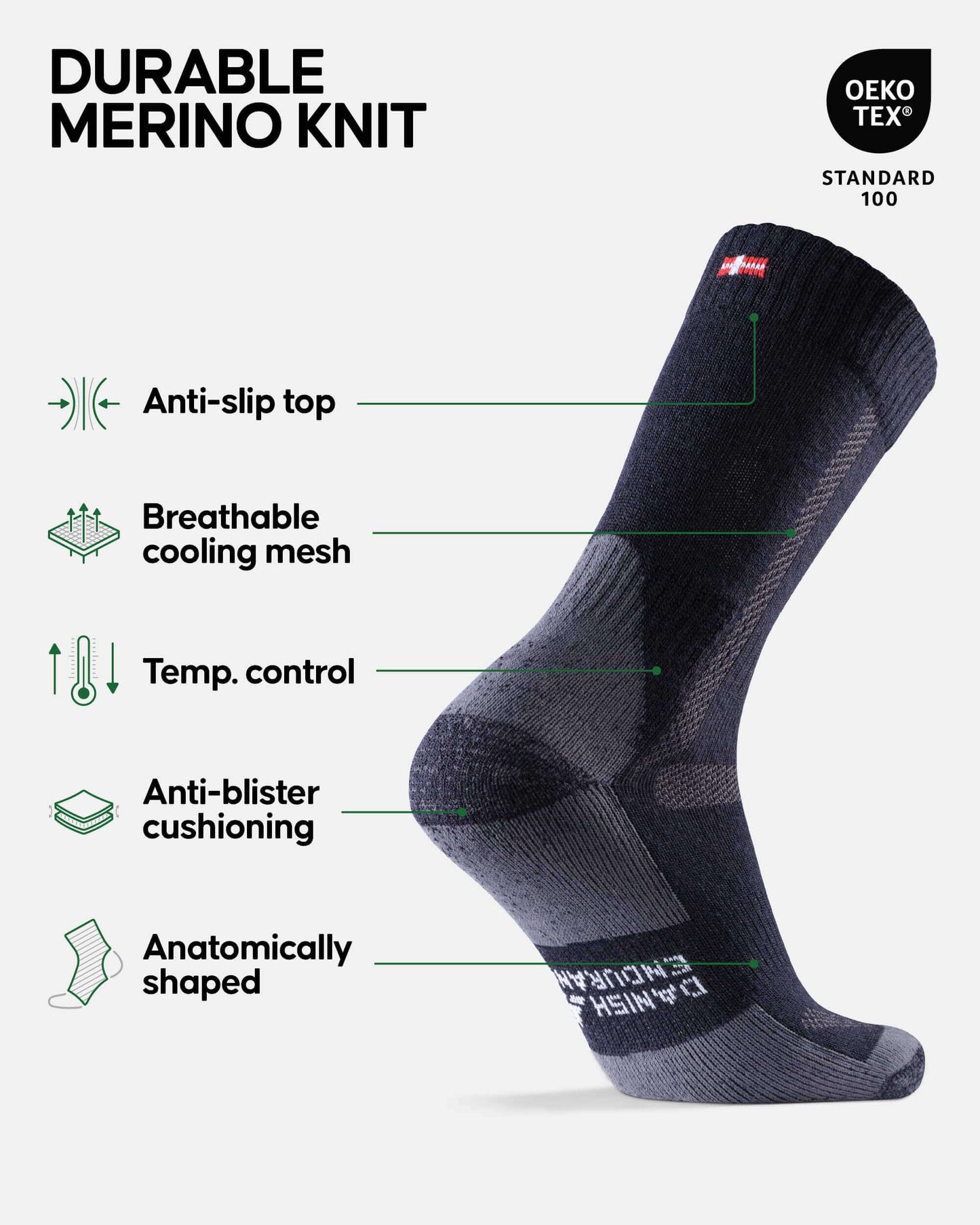 Image Showing DANISH ENDURANCE Hiking Socks, Winter Socks, Merino Wool Socks - Product Type Socks - Buy Now $50.68 - Adventure Gear from Global Trekker