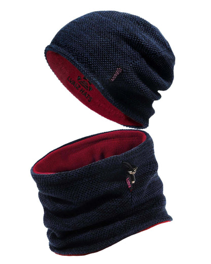 Image Showing Winter Beanie Skull Cap Neck Warmer Gaiter Set - Product Type Beanie - Buy Now $27.54 - Adventure Gear from Global Trekker