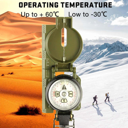 Image Showing Eyeskey Multifunctional Military Sighting Navigation Compass with Inclinometer - Product Type Magnetic Navigational Compasses - Buy Now $40.59 - Adventure Gear from Global Trekker