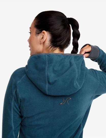 Image Showing RevolutionRace Women's Trekker Hoodie, Fleece Jacket Great for Hiking and Outdoor Adventures - Product Type Jacket - Buy Now $85.55 - Adventure Gear from Global Trekker