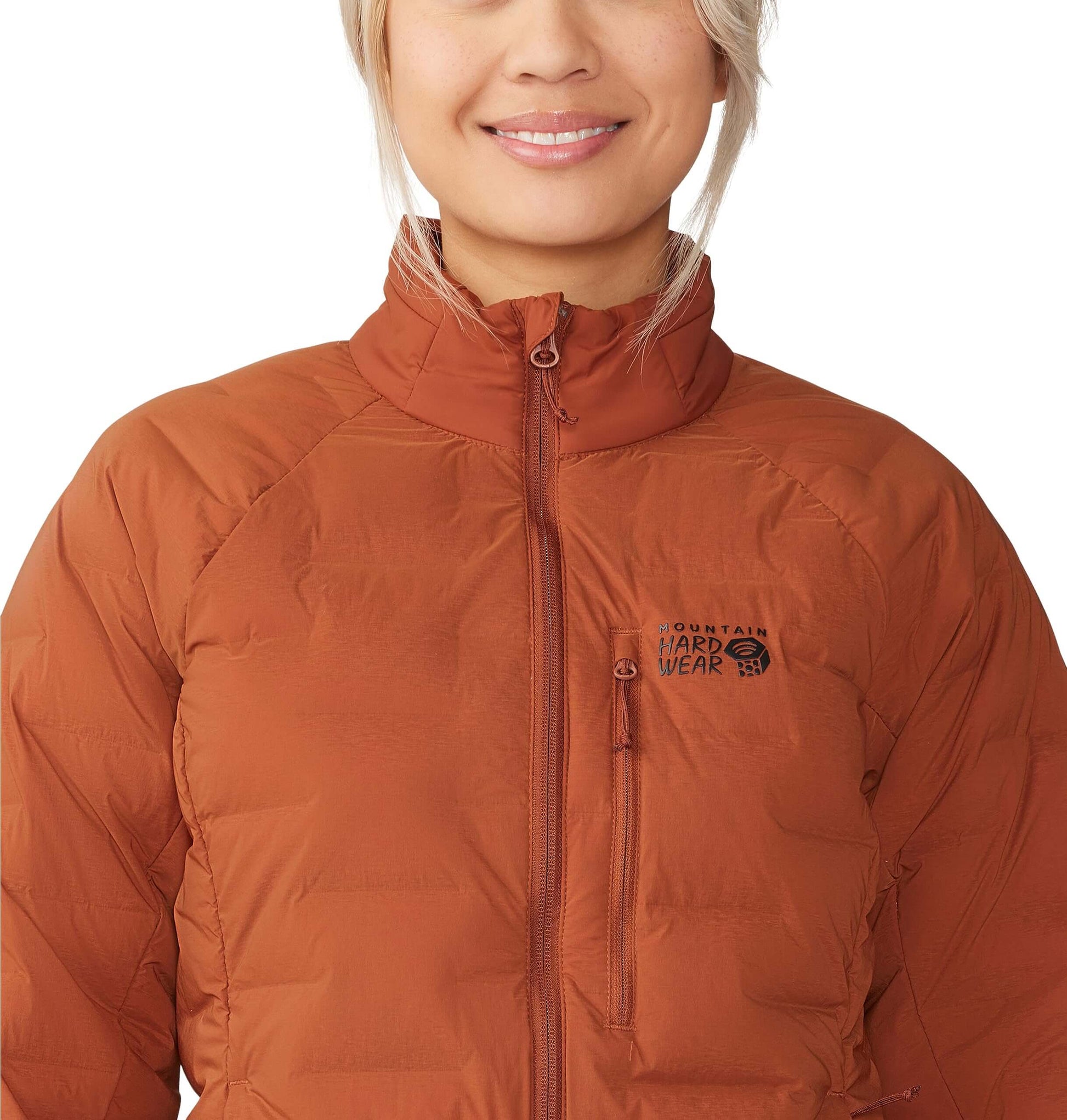 Image Showing Mountain Hardwear Women's StretchDown Jacket - Product Type Jacket - Buy Now $205.86 - Adventure Gear from Global Trekker