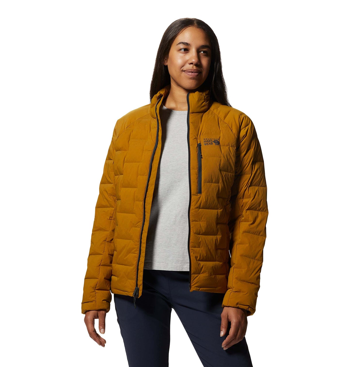 Image Showing Mountain Hardwear Women's StretchDown Jacket - Product Type Jacket - Buy Now $205.86 - Adventure Gear from Global Trekker