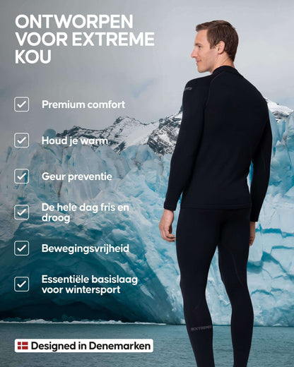 Image Showing DANISH ENDURANCE Men's Merino Thermal Underwear Set for Extreme Cold - Product Type Men's Base Layer Set - Buy Now $202.93 - Adventure Gear from Global Trekker