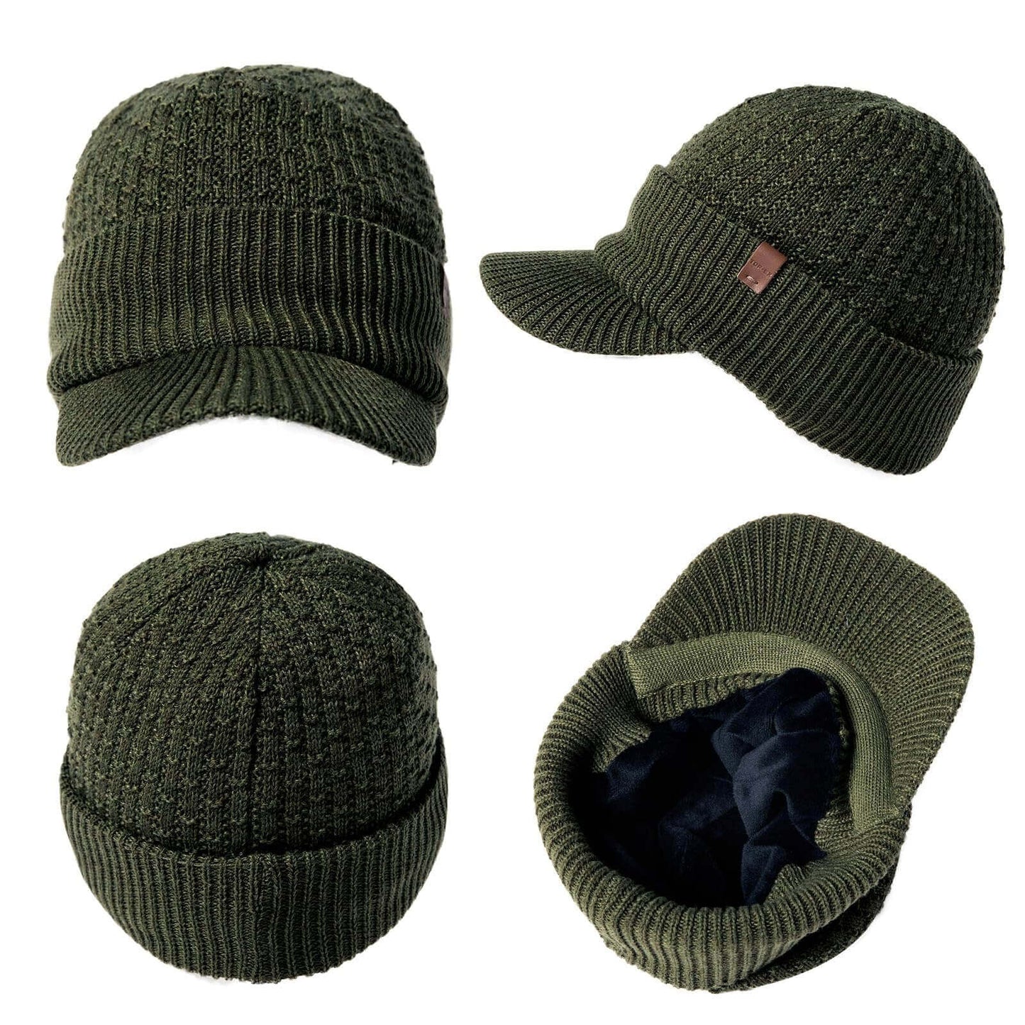 Image Showing TOP-EX Merino Wool Waterproof All Weather Brim Beanie - Product Type Beanie - Buy Now $48.71 - Adventure Gear from Global Trekker