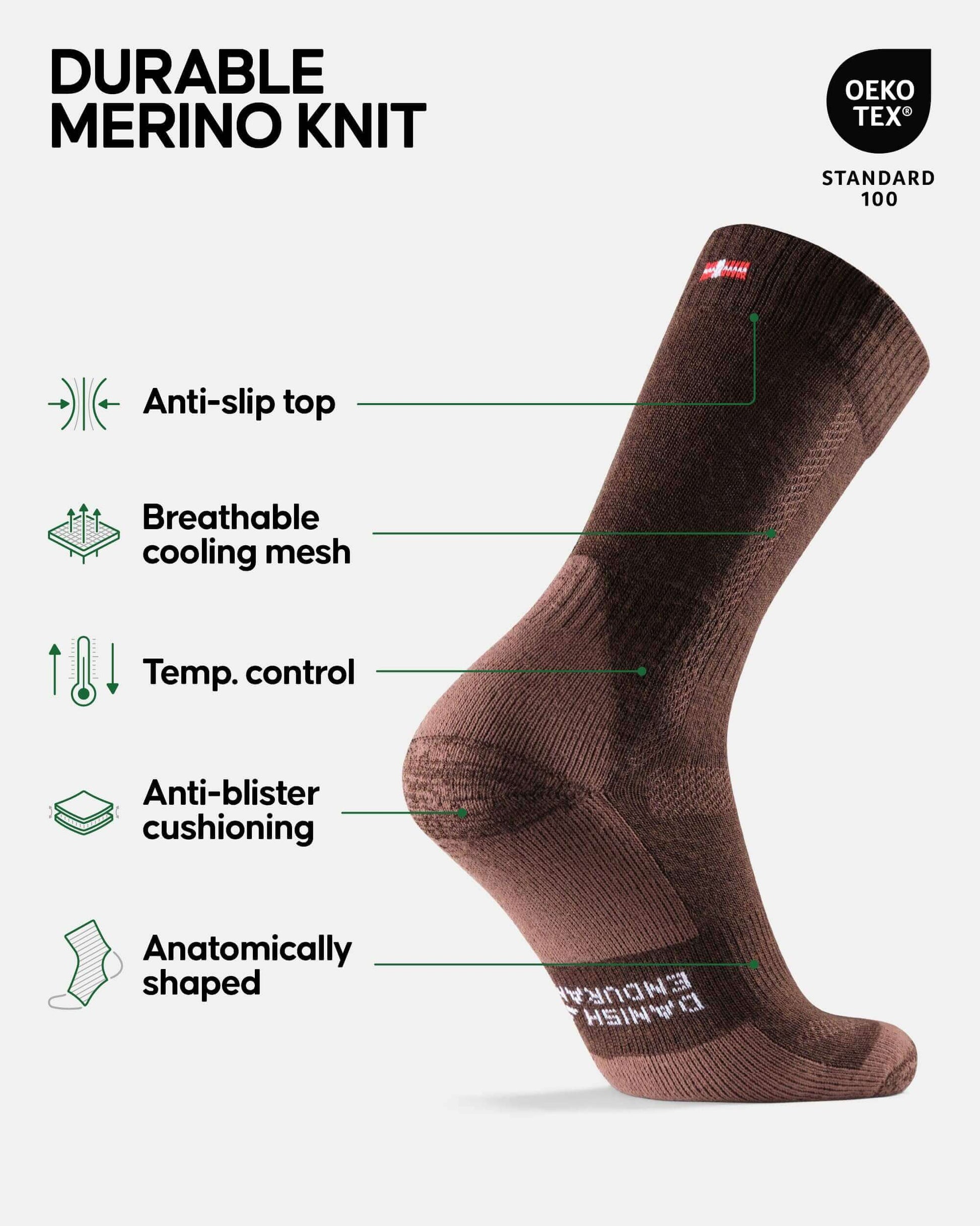 Image Showing DANISH ENDURANCE Hiking Socks, Winter Socks, Merino Wool Socks - Product Type Socks - Buy Now $50.68 - Adventure Gear from Global Trekker