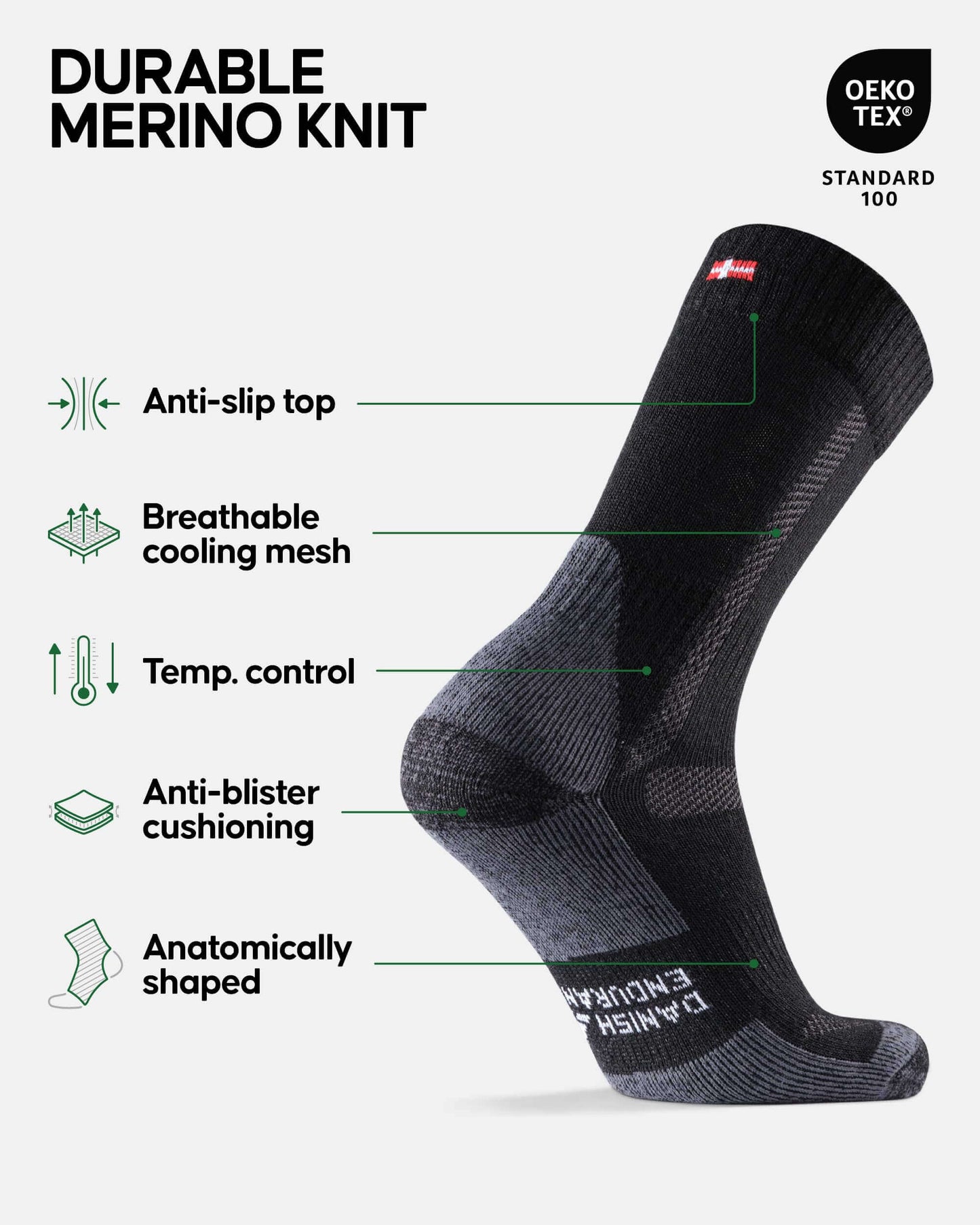 Image Showing DANISH ENDURANCE Hiking Socks, Winter Socks, Merino Wool Socks - Product Type Socks - Buy Now $50.68 - Adventure Gear from Global Trekker