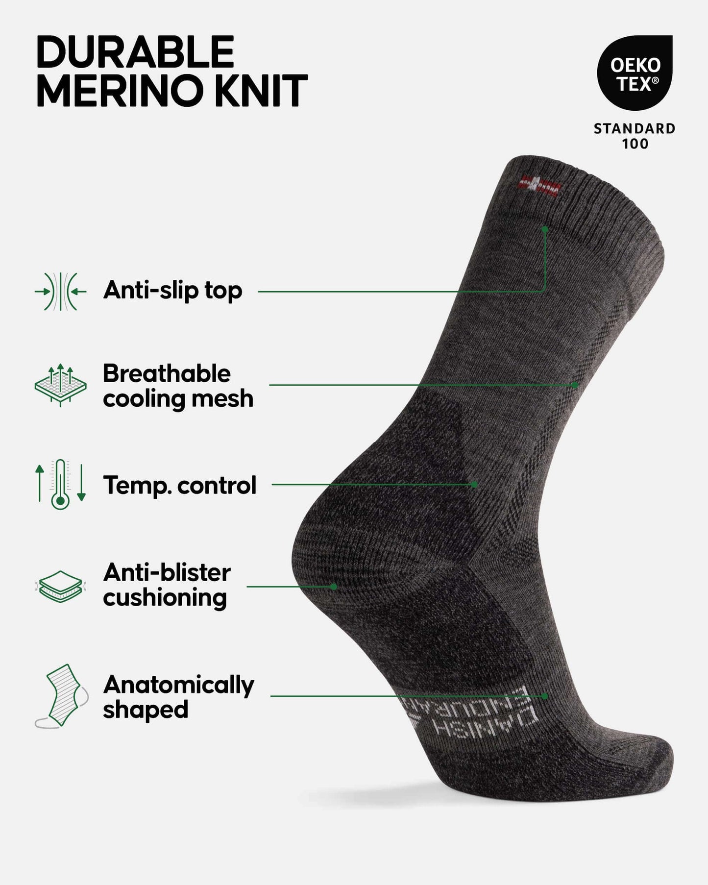 Image Showing DANISH ENDURANCE Hiking Socks, Winter Socks, Merino Wool Socks - Product Type Socks - Buy Now $50.68 - Adventure Gear from Global Trekker