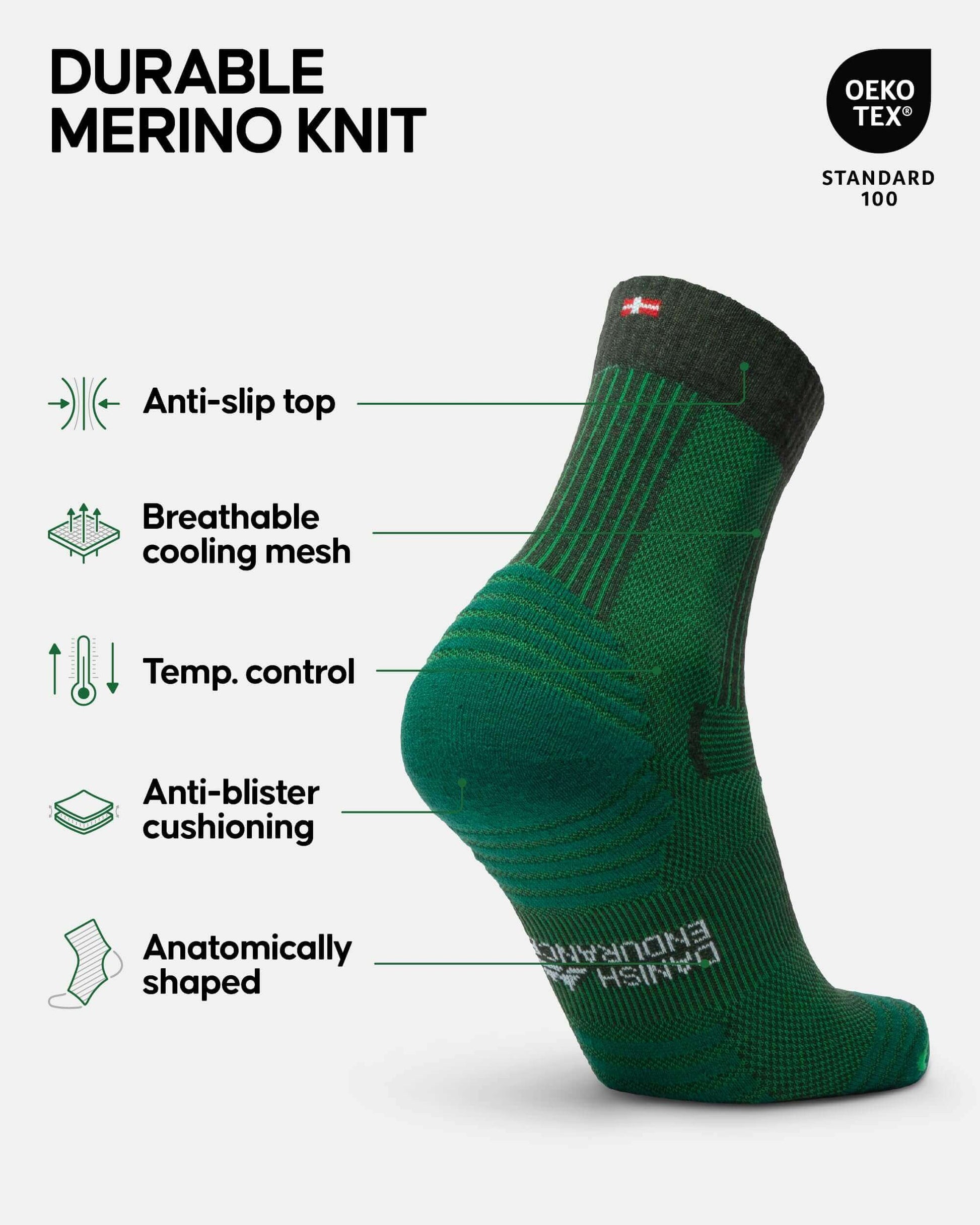 Image Showing DANISH ENDURANCE Hiking Socks, Lightweight, Merino Wool Socks for Men & Women - Product Type Socks - Buy Now $49.23 - Adventure Gear from Global Trekker