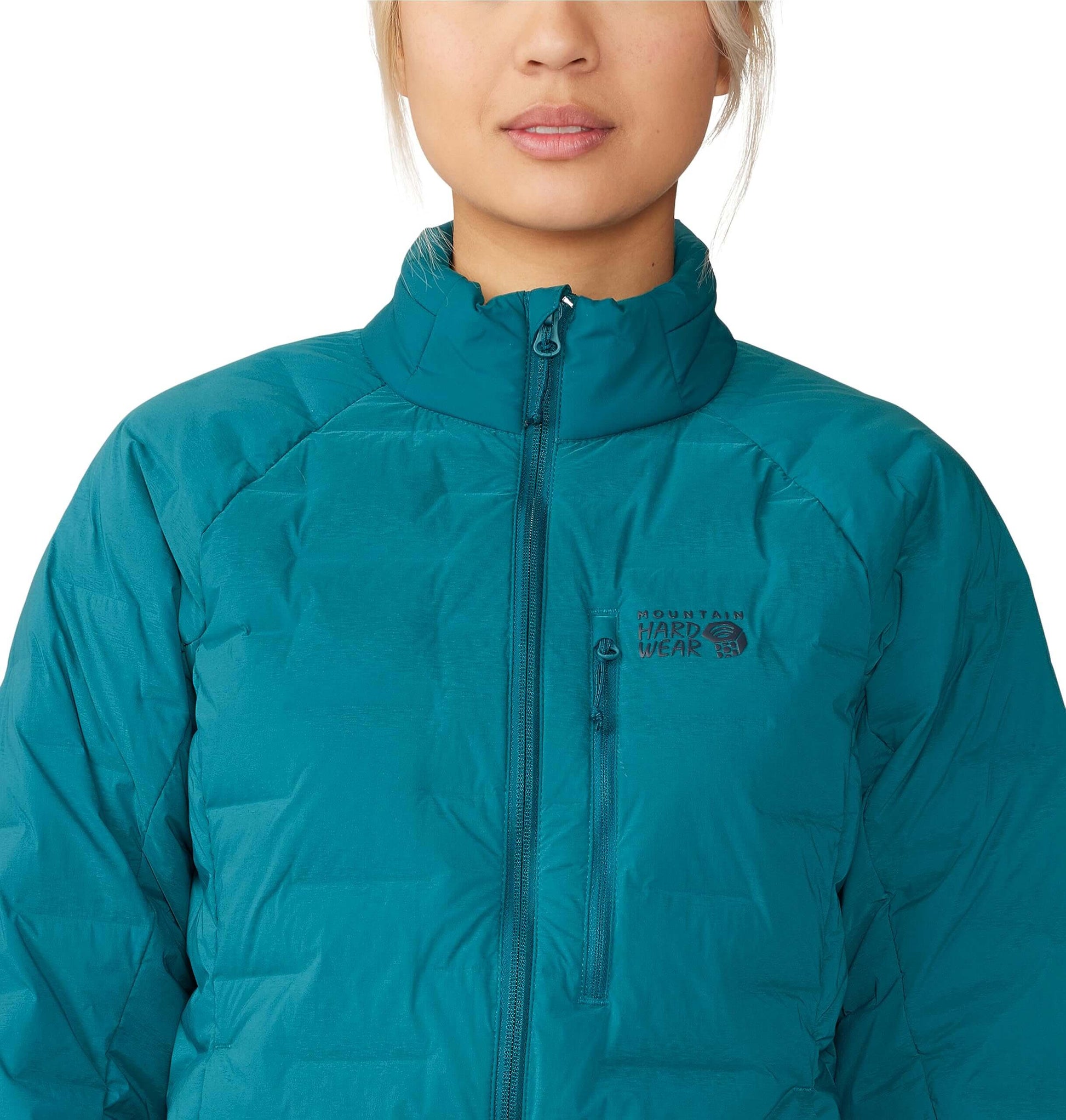 Image Showing Mountain Hardwear Women's StretchDown Jacket - Product Type Jacket - Buy Now $205.86 - Adventure Gear from Global Trekker