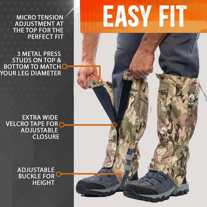 Image Showing Pike Trail Waterproof Adjustable Leg Gaiters: for Hiking in Mud, Sand, and Snow - Product Type Gaiters - Buy Now $66.98 - Adventure Gear from Global Trekker