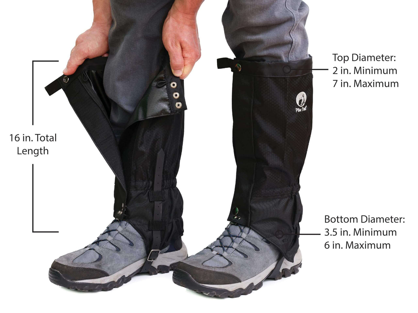 Image Showing Pike Trail Waterproof Adjustable Leg Gaiters: for Hiking in Mud, Sand, and Snow - Product Type Gaiters - Buy Now $66.98 - Adventure Gear from Global Trekker