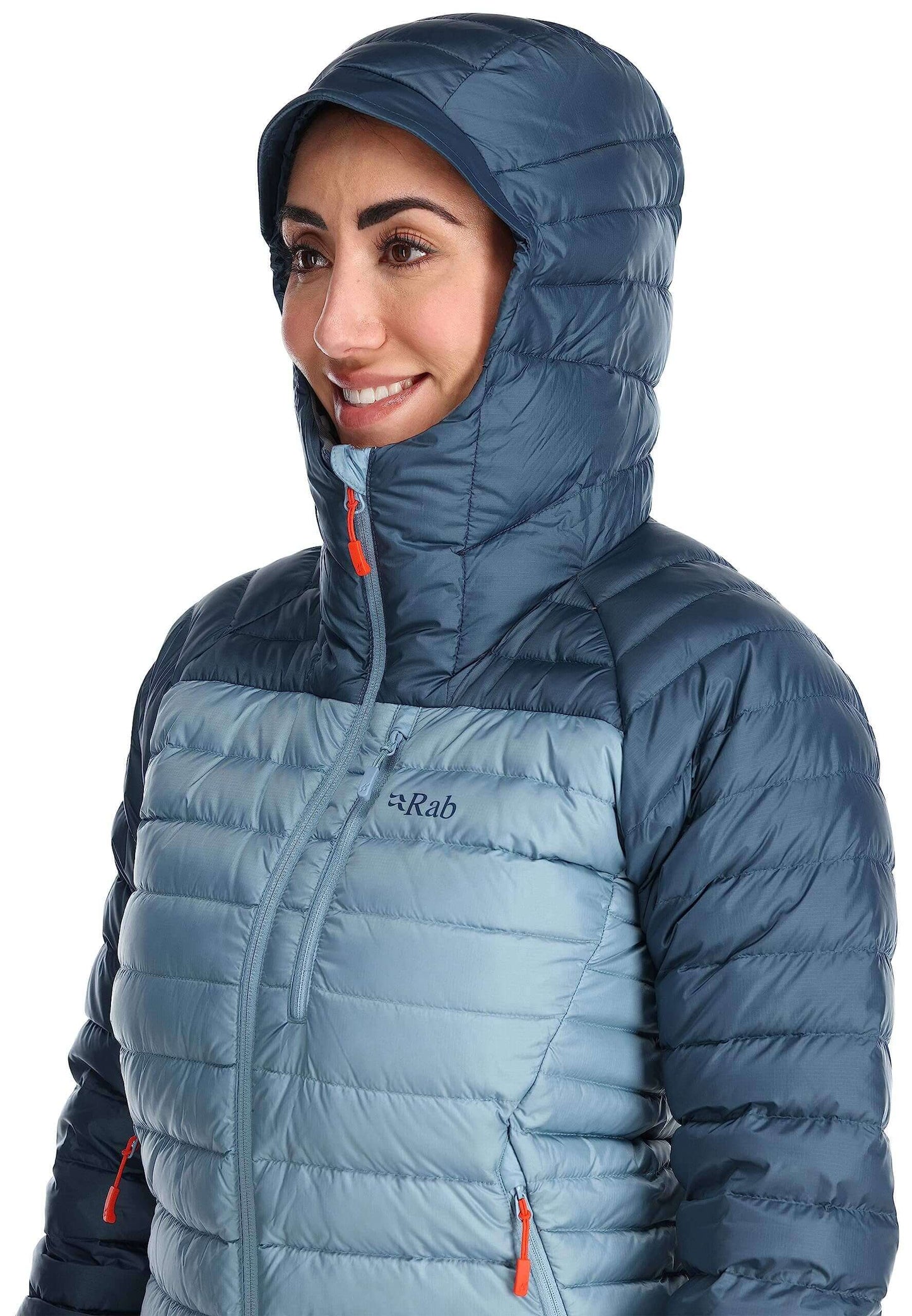 Image Showing Rab Women's Microlight Alpine 700-Fill Down Hooded Puffer Jacket for Hiking & Skiing - Product Type Puffer Jacket - Buy Now $427.75 - Adventure Gear from Global Trekker