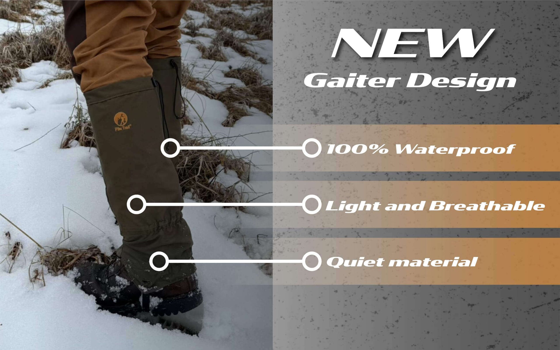 Image Showing Pike Trail Waterproof Adjustable Leg Gaiters: for Hiking in Mud, Sand, and Snow - Product Type Gaiters - Buy Now $66.98 - Adventure Gear from Global Trekker