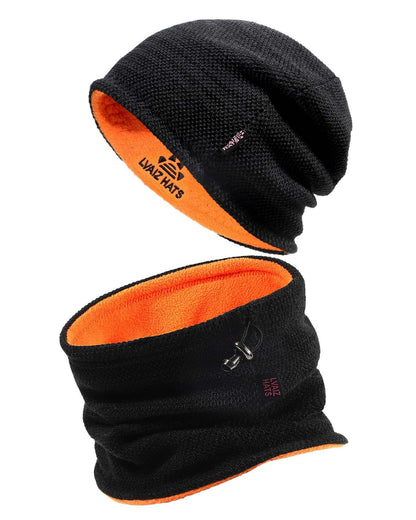 Image Showing Winter Beanie Skull Cap Neck Warmer Gaiter Set - Product Type Beanie - Buy Now $27.54 - Adventure Gear from Global Trekker