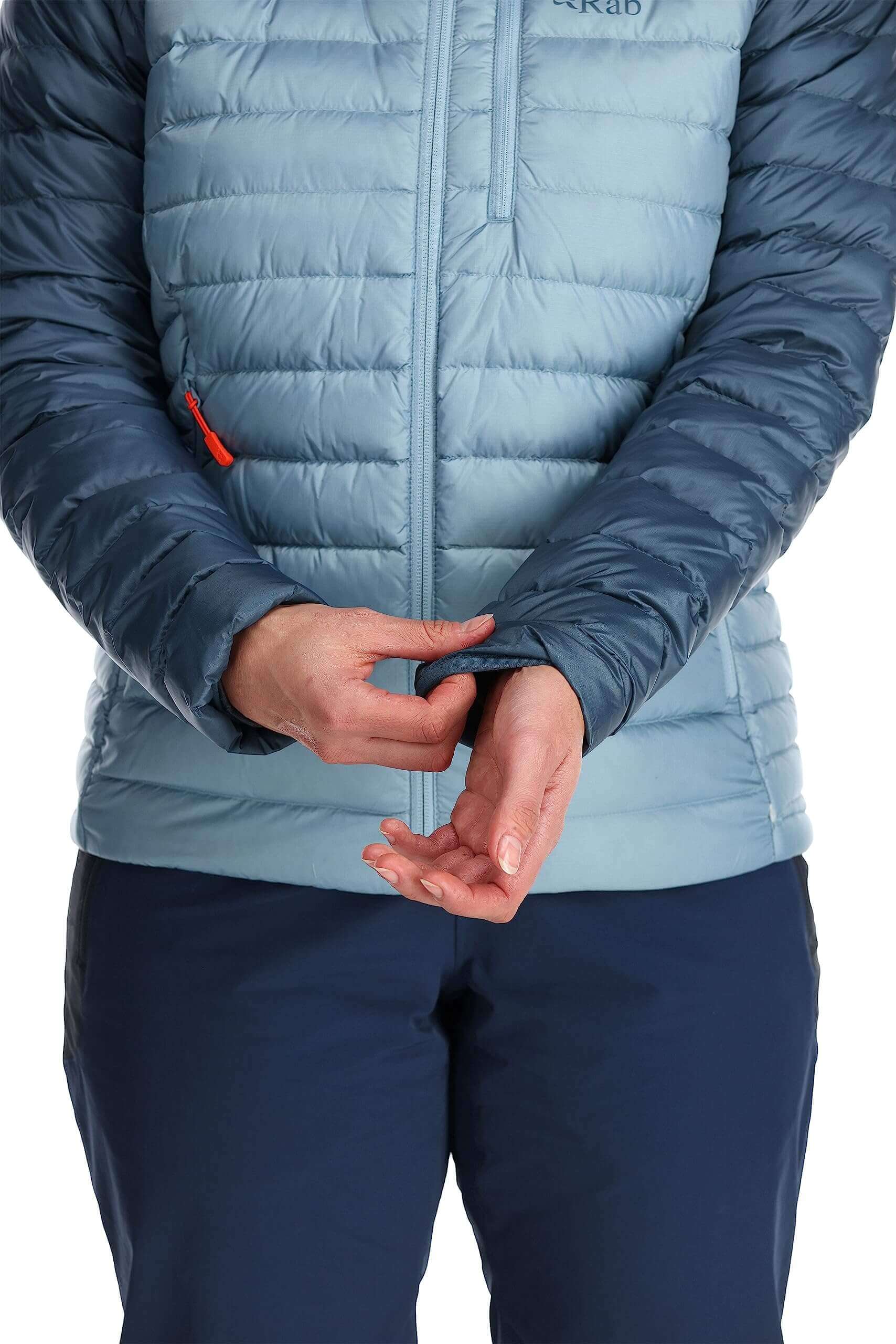 Image Showing Rab Women's Microlight Alpine 700-Fill Down Hooded Puffer Jacket for Hiking & Skiing - Product Type Puffer Jacket - Buy Now $427.75 - Adventure Gear from Global Trekker